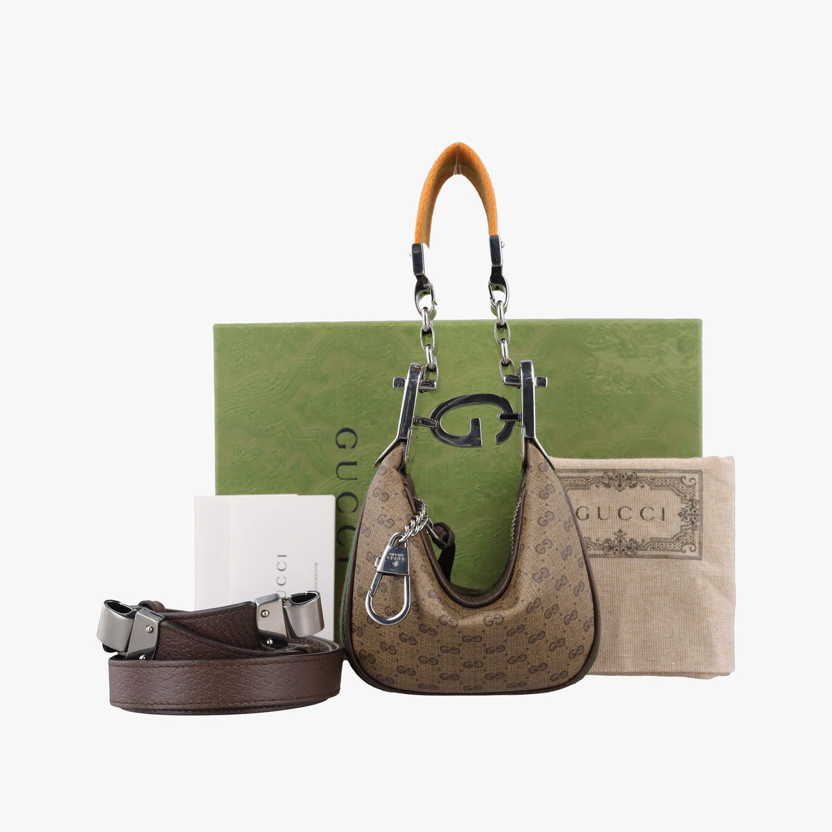Vintage Gucci GG Attache Mini Brown PVC coated canvas 718512 shoulderbag | stylenewstar