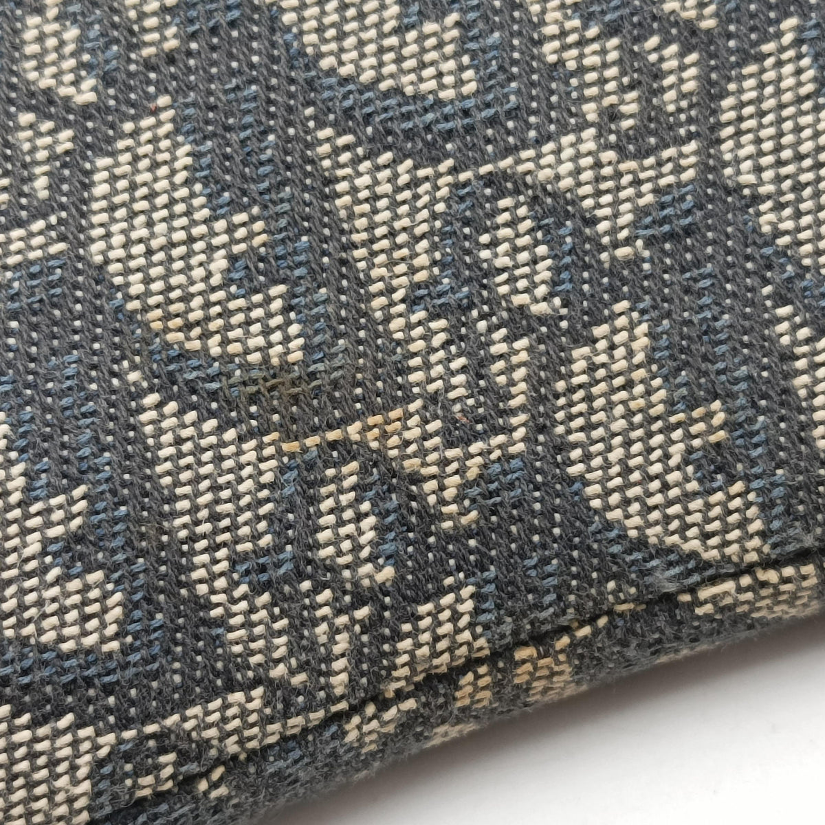 Pre-owned Christian Dior Saddle Navy Jacquard  shoulderbag | stylenewstar