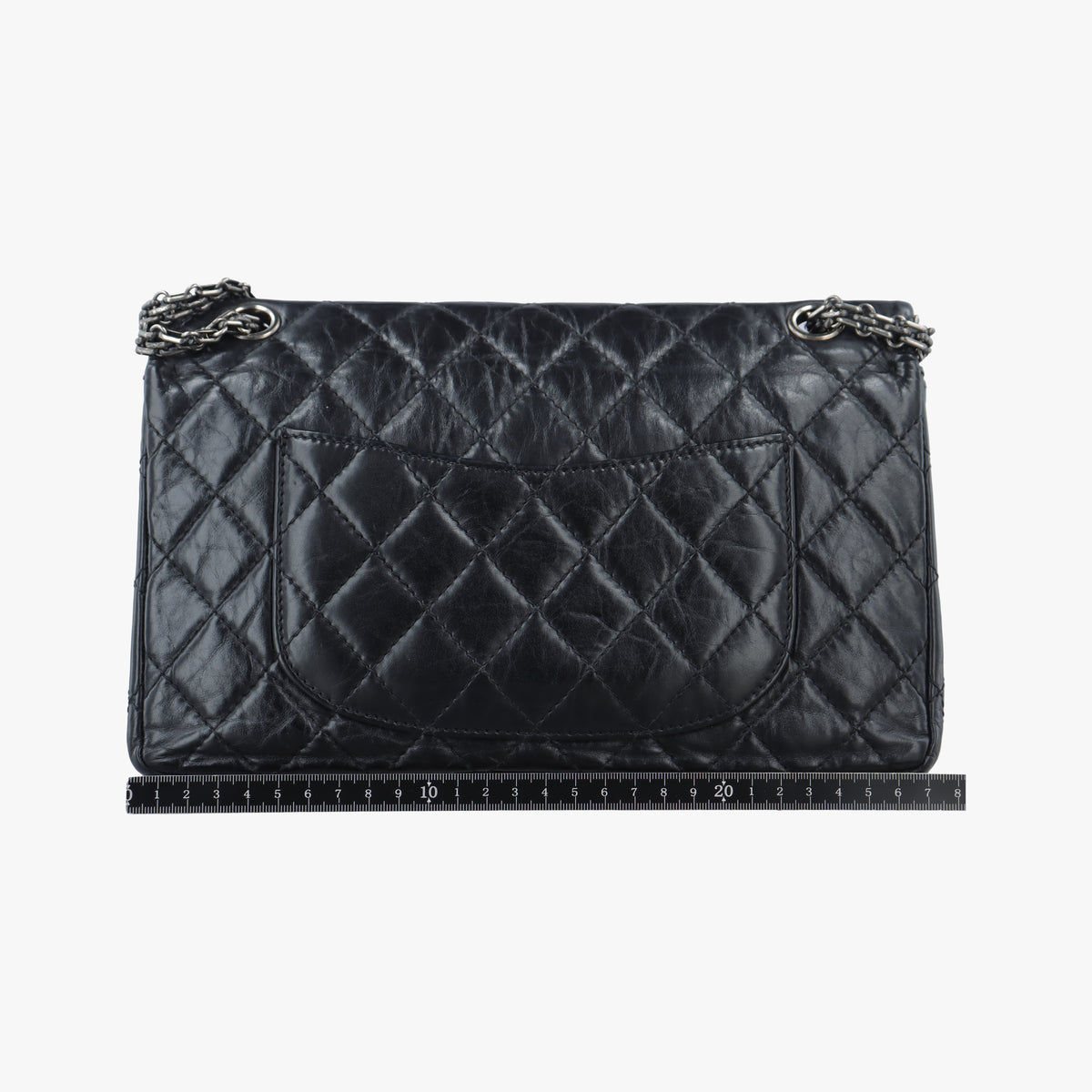 Pre-owned Chanel 2.55 Matelasse Black Lambskin  shoulderbag | stylenewstar