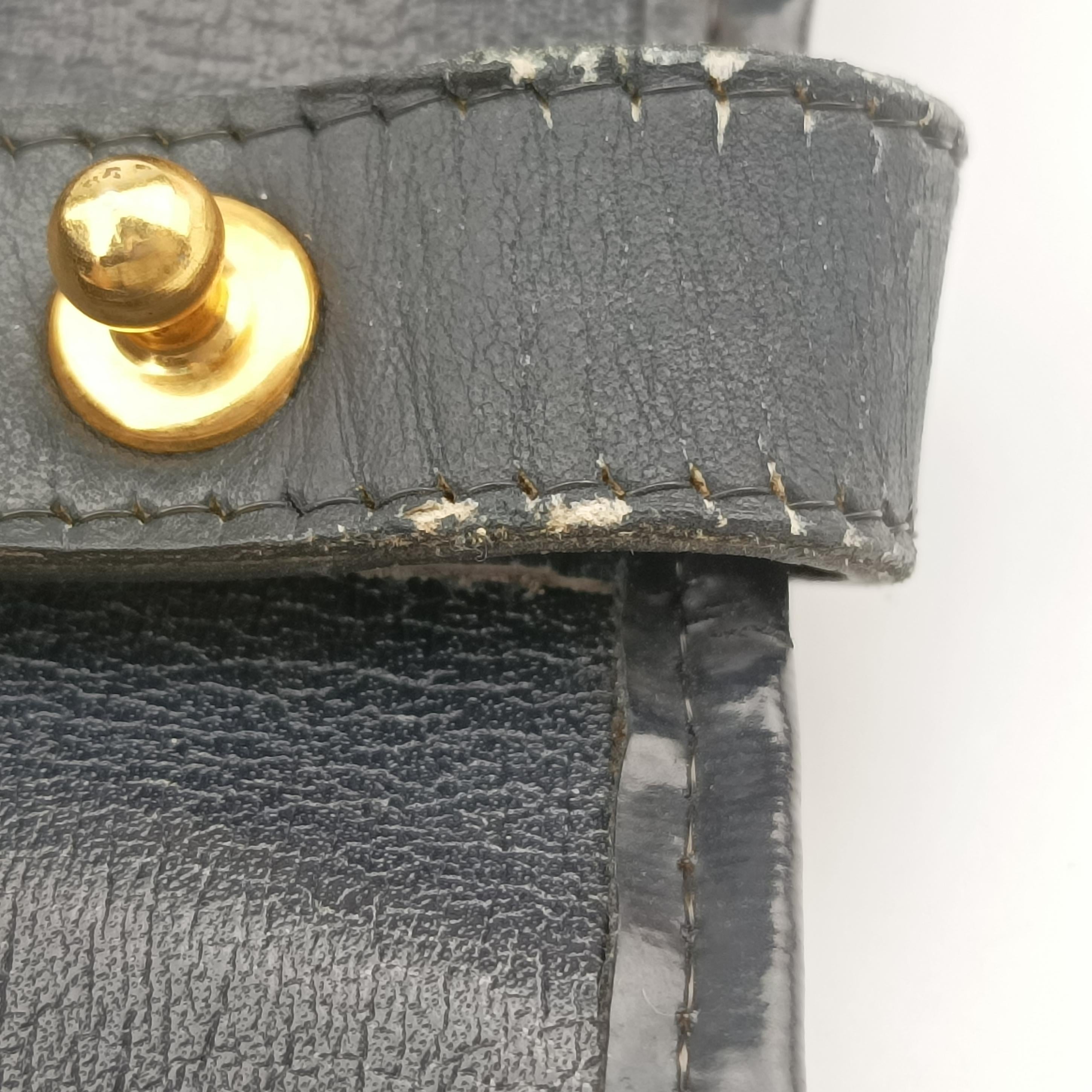 Pre-owned Christian Dior Trotter Navy Canvas  shoulderbag | stylenewstar