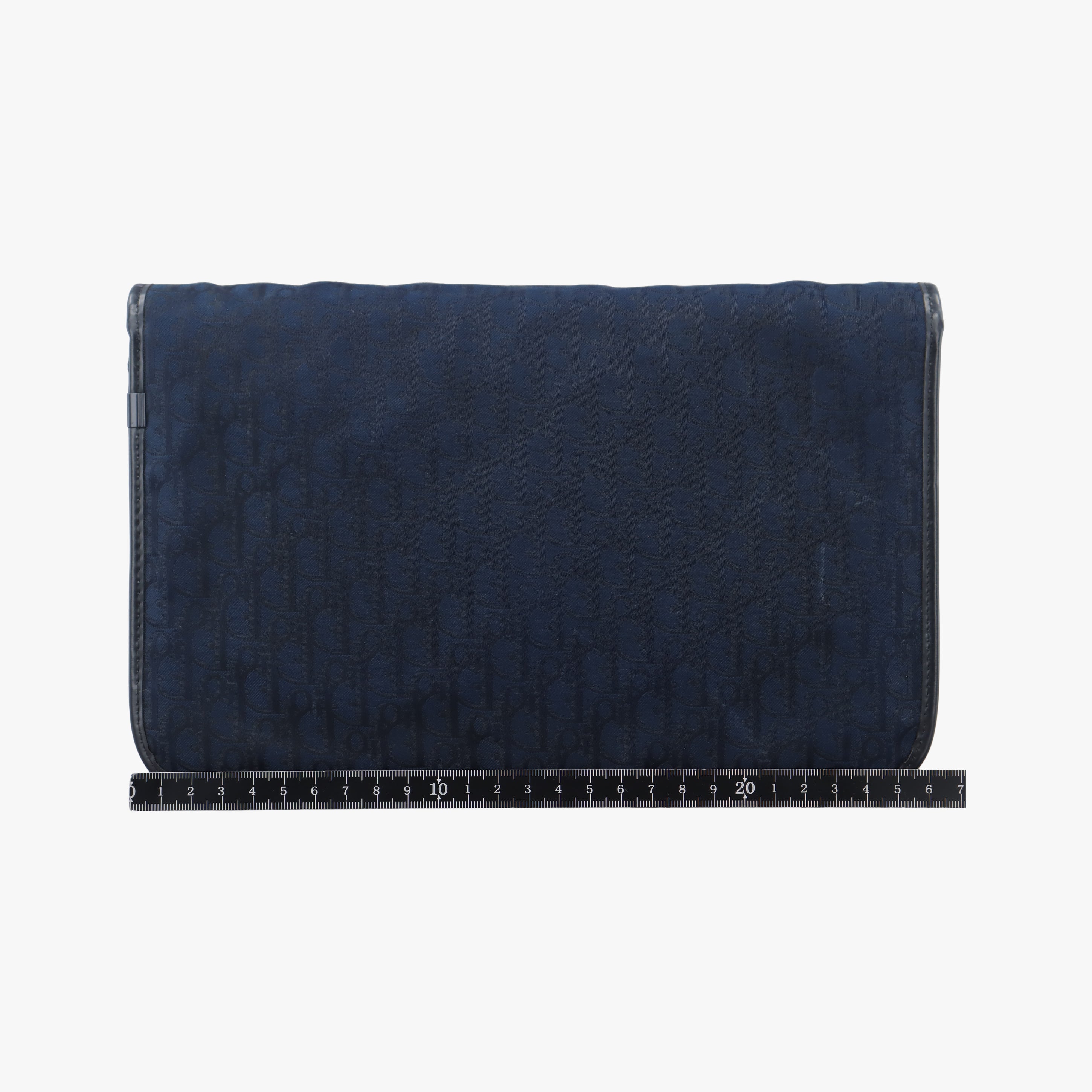 Pre-owned Christian Dior Trotter Navy Canvas  shoulderbag | stylenewstar