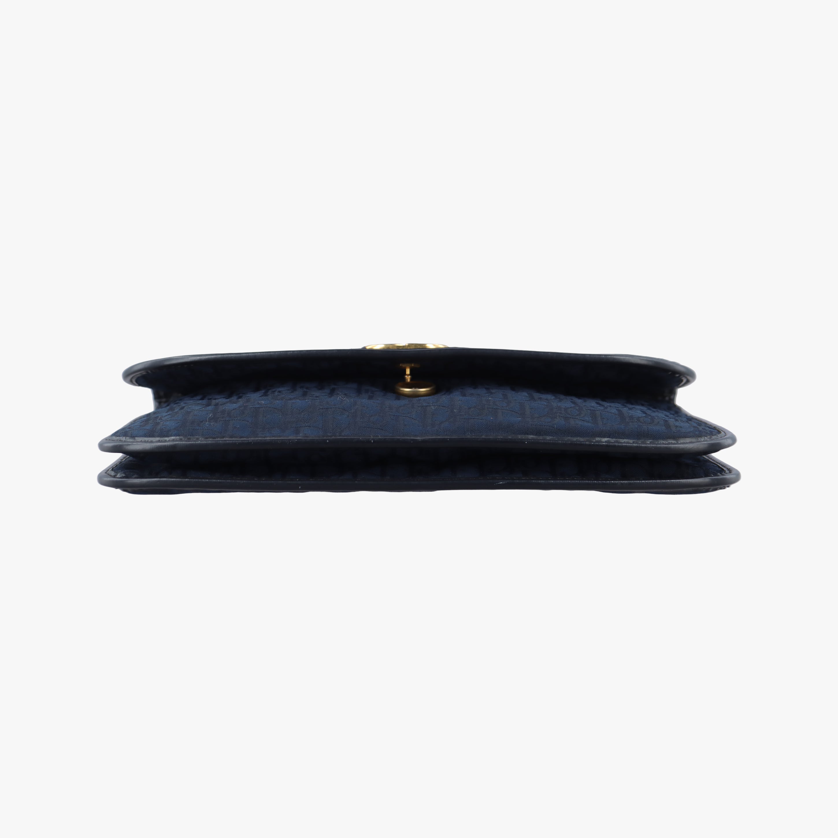 Pre-owned Christian Dior Trotter Navy Canvas  shoulderbag | stylenewstar