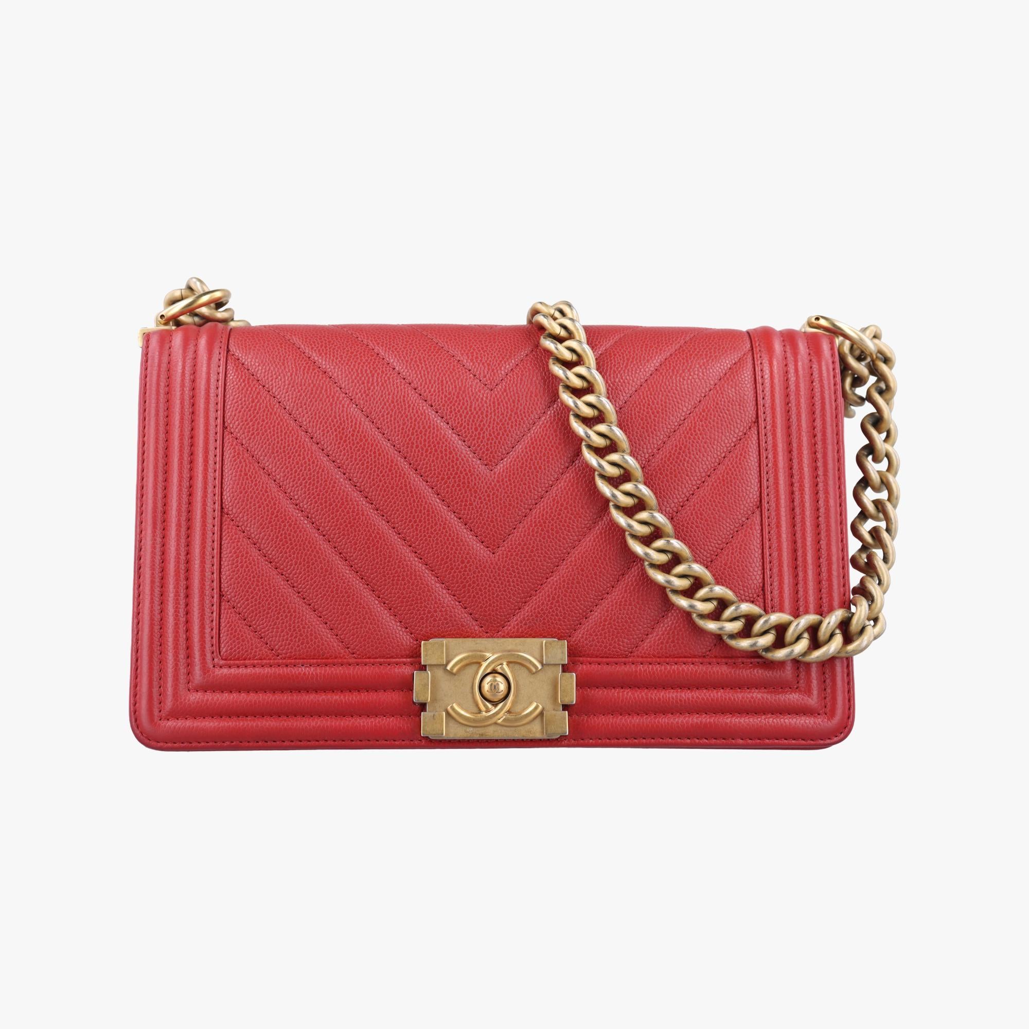 BOY CHANEL Red caviar skin 25264326