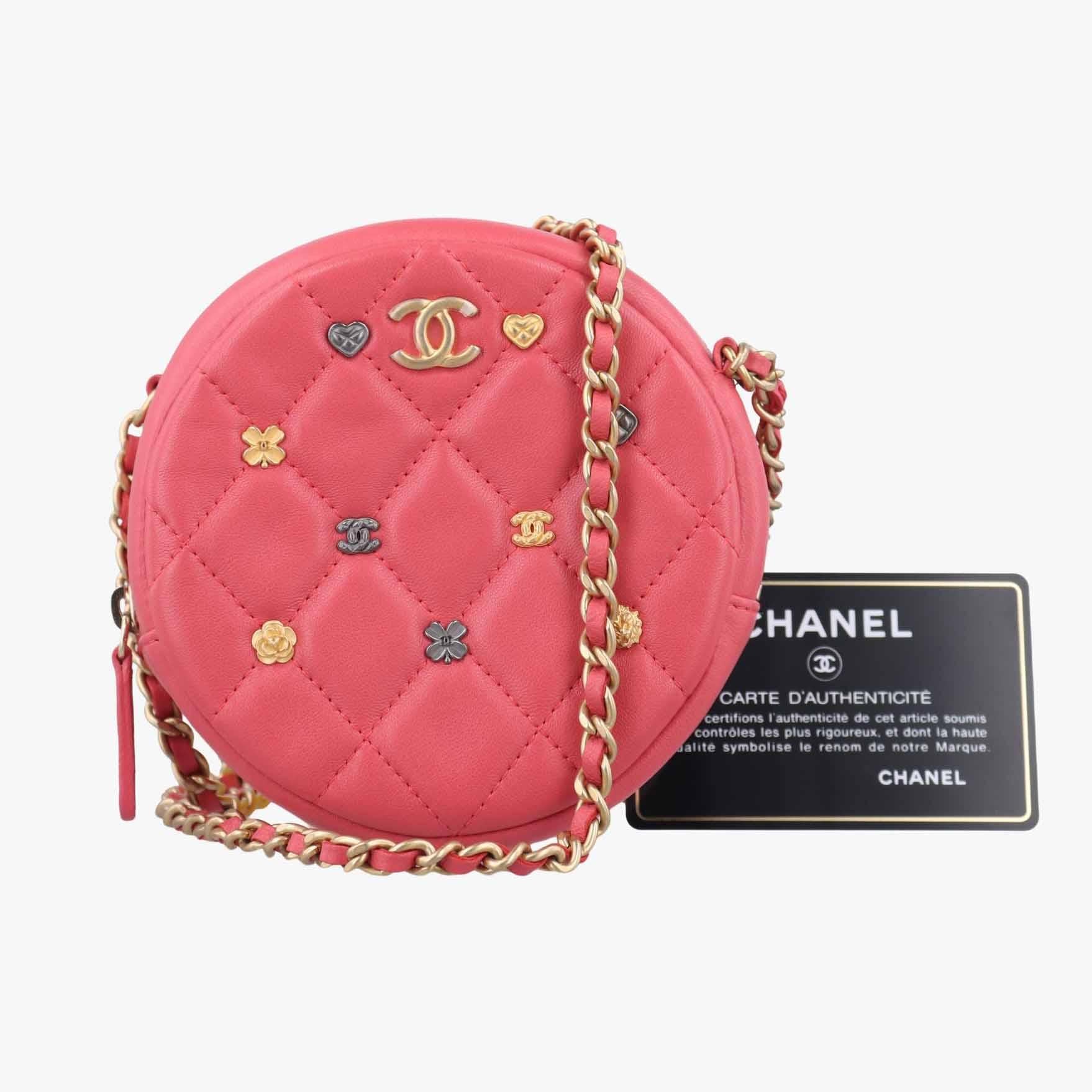 Charms Round Red lambskin 26891302