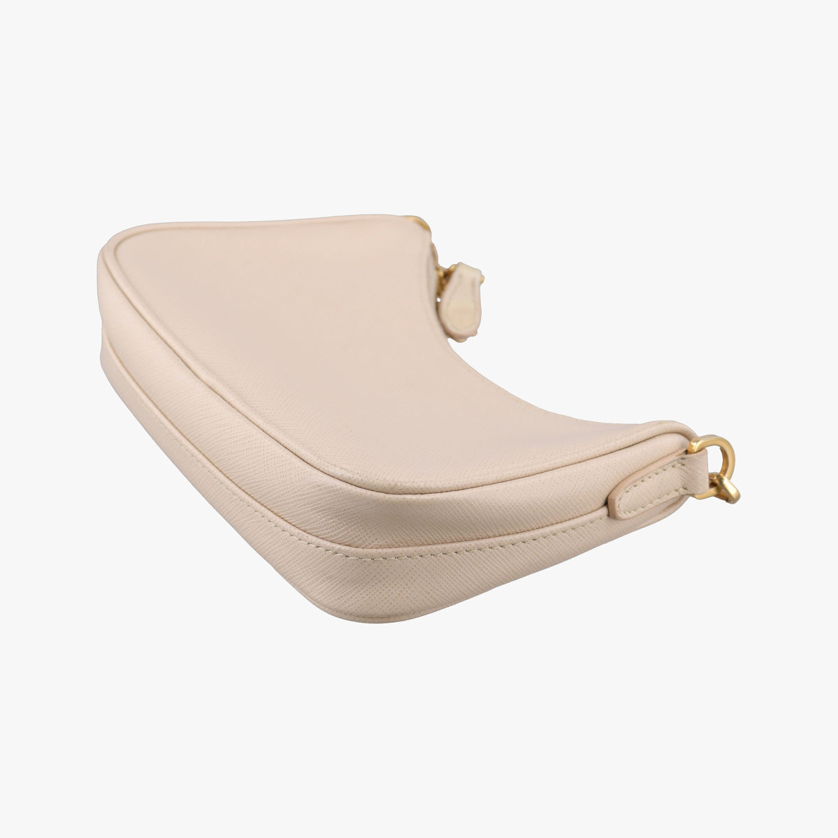 Secondhand Prada Re-Edition 2005 Beige SAFFIANO Leather 1BH204 shoulderbag | stylenewstar