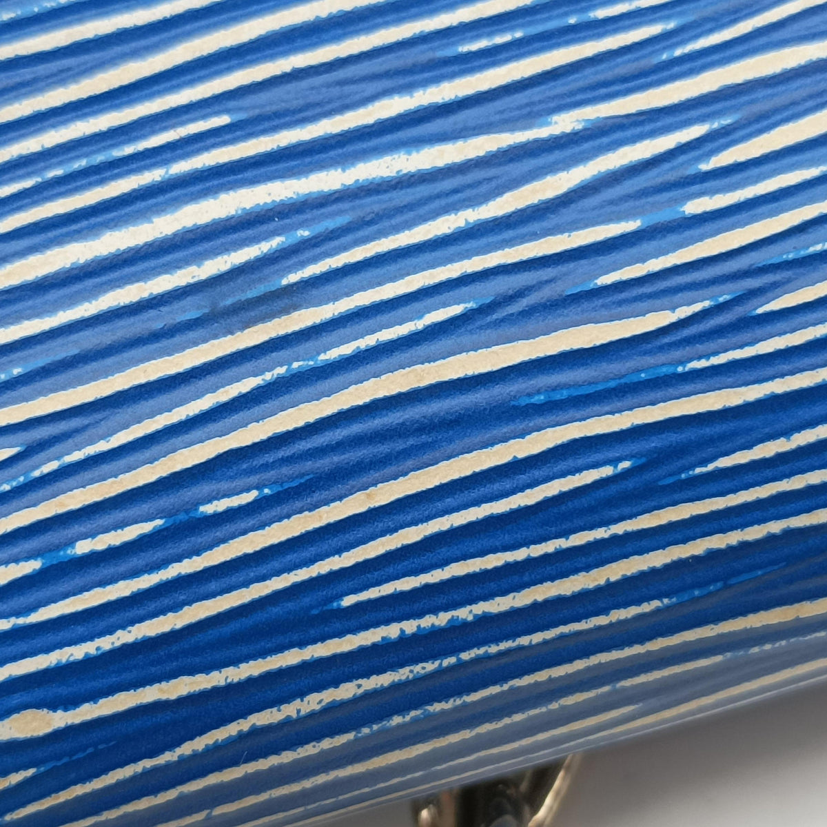 Pre-owned Louis Vuitton Portefeuille Twist Denim blue Epi M61036 shoulderbag | stylenewstar