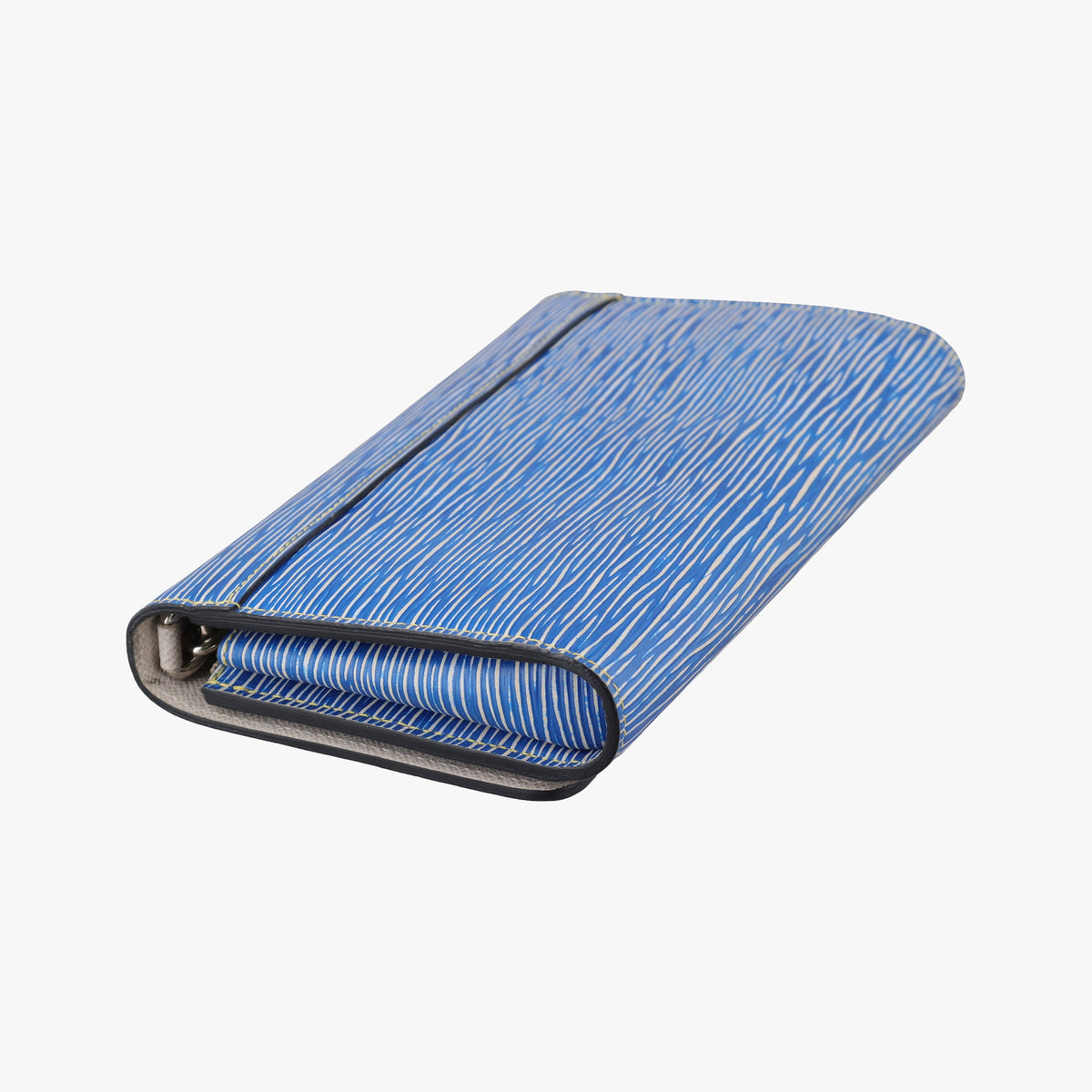 Pre-owned Louis Vuitton Portefeuille Twist Denim blue Epi M61036 shoulderbag | stylenewstar