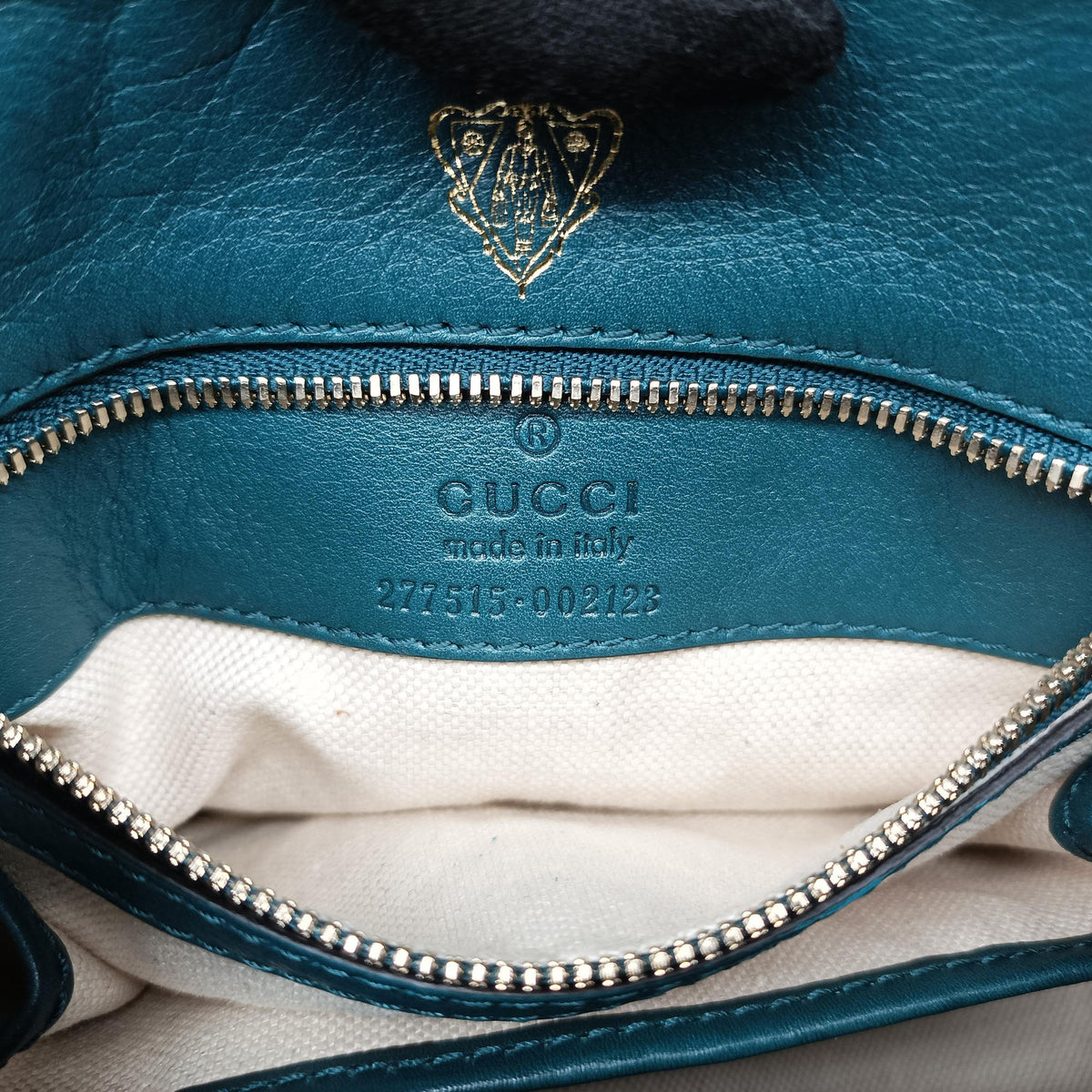 Pre-owned Gucci Stirrup Green Leather 277515 shoulderbag | stylenewstar