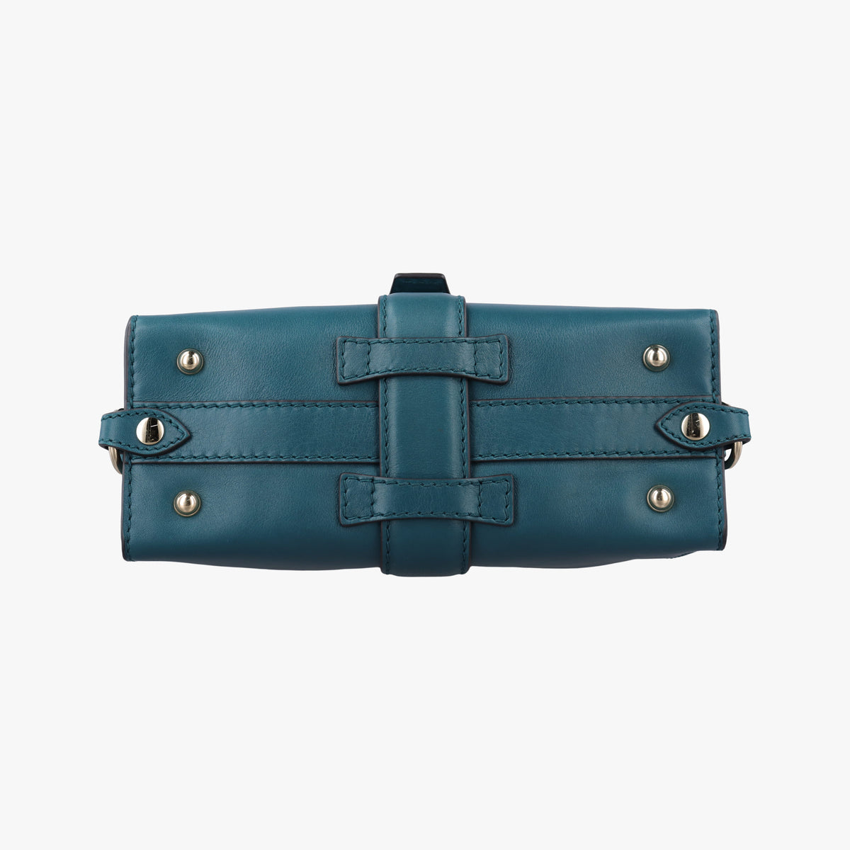 Pre-owned Gucci Stirrup Green Leather 277515 shoulderbag | stylenewstar