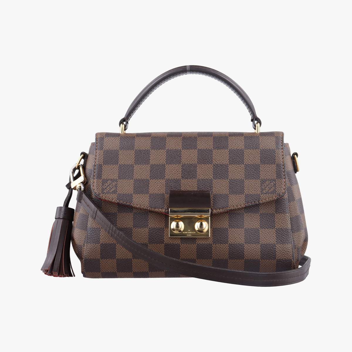 Secondhand Louis Vuitton Croisette Ebene Damier Canvas N53000 shoulderbag | stylenewstar