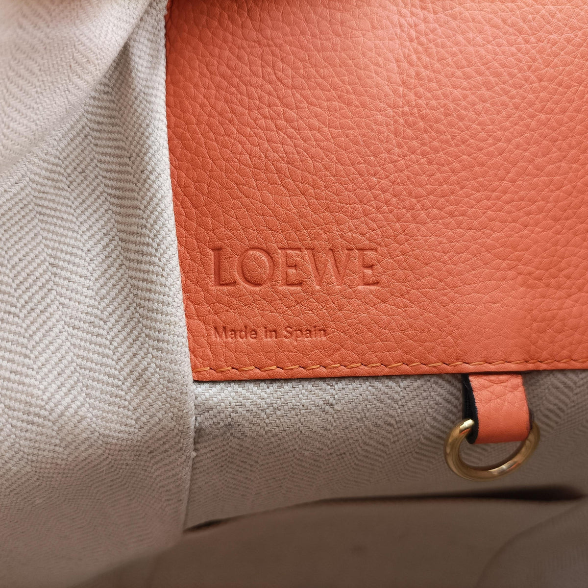 Secondhand Loewe Hammock Orange Leather  shoulderbag | stylenewstar