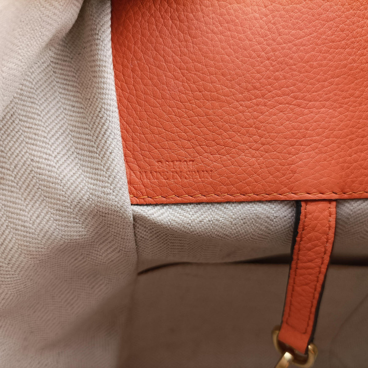 Secondhand Loewe Hammock Orange Leather  shoulderbag | stylenewstar