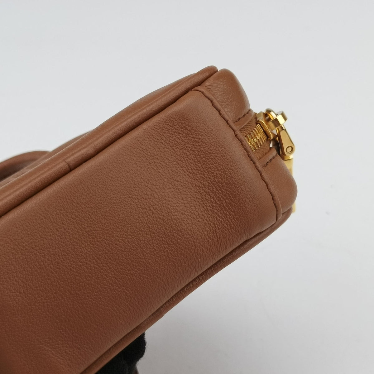 Pre-owned Miu Miu Beau Micro Brown Leather  handbag | stylenewstar