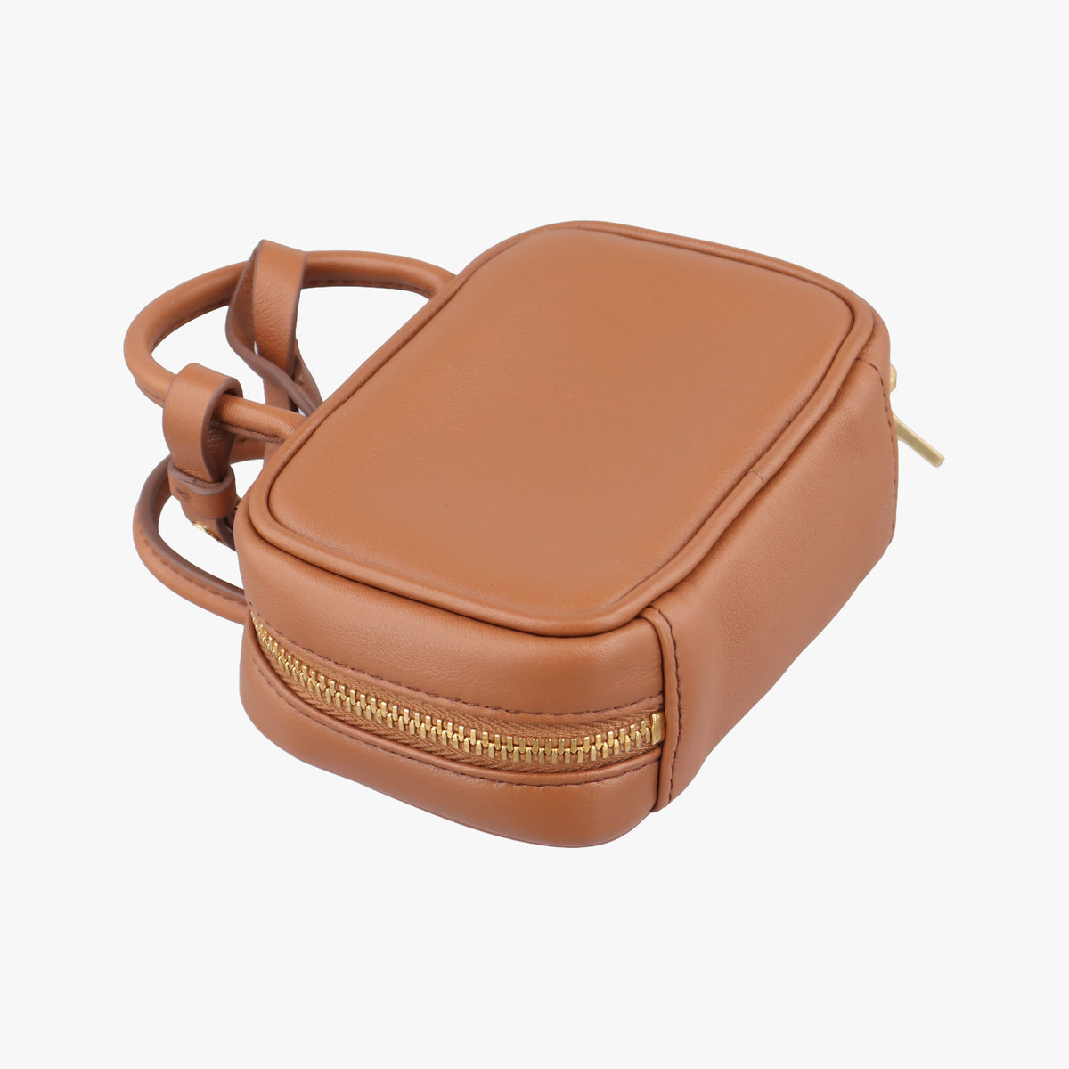 Pre-owned Miu Miu Beau Micro Brown Leather  handbag | stylenewstar