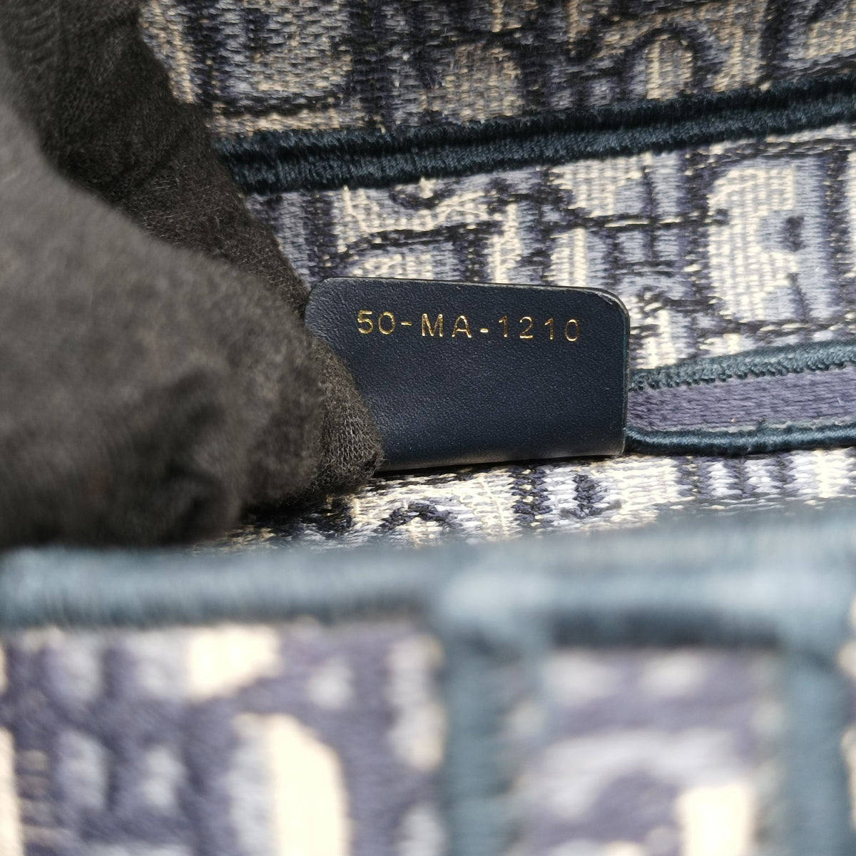 Secondhand Christian Dior Saddle Navy Jacquard  shoulderbag | stylenewstar