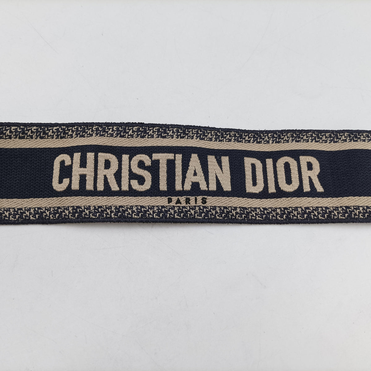 Secondhand Christian Dior Saddle Navy Jacquard  shoulderbag | stylenewstar
