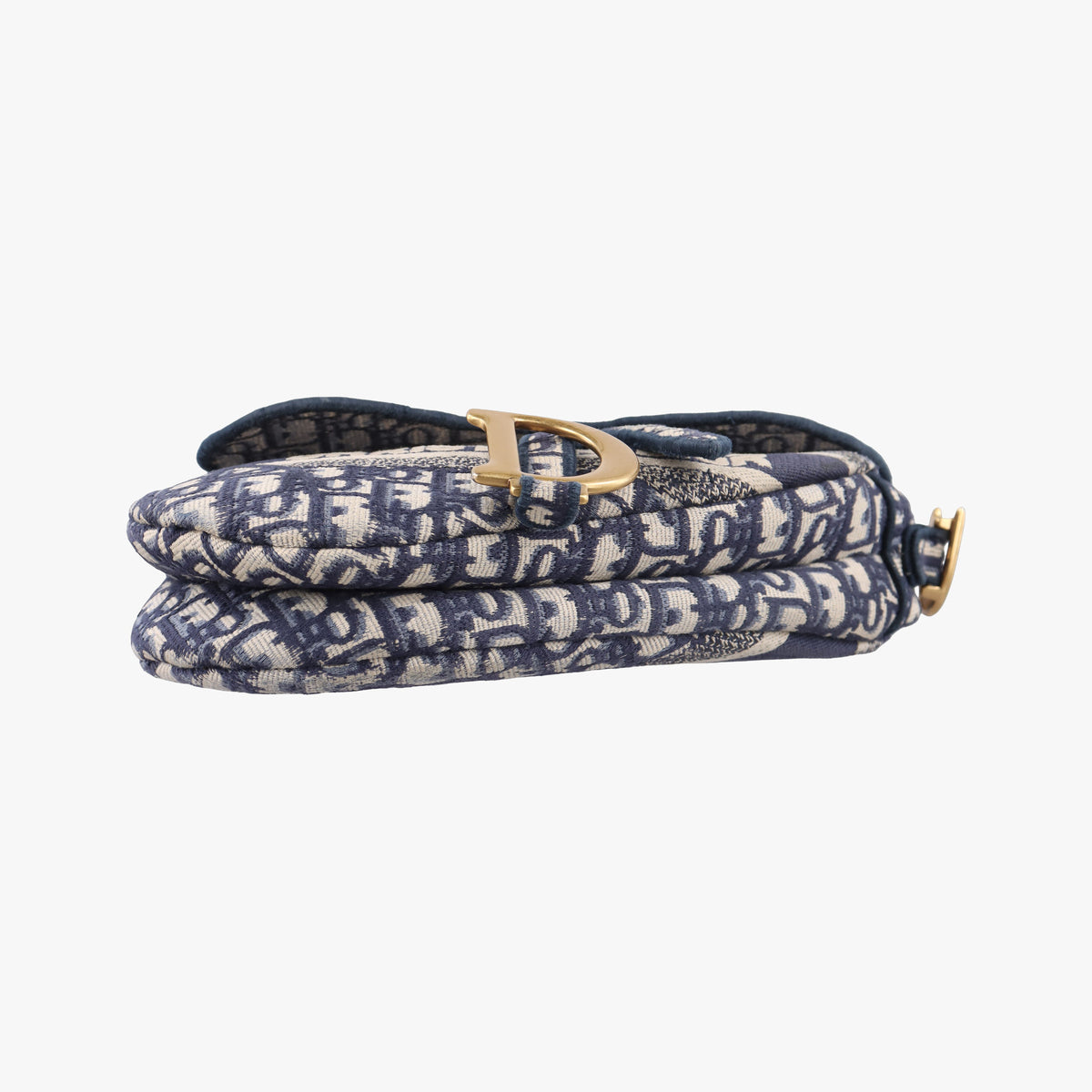 Secondhand Christian Dior Saddle Navy Jacquard  shoulderbag | stylenewstar