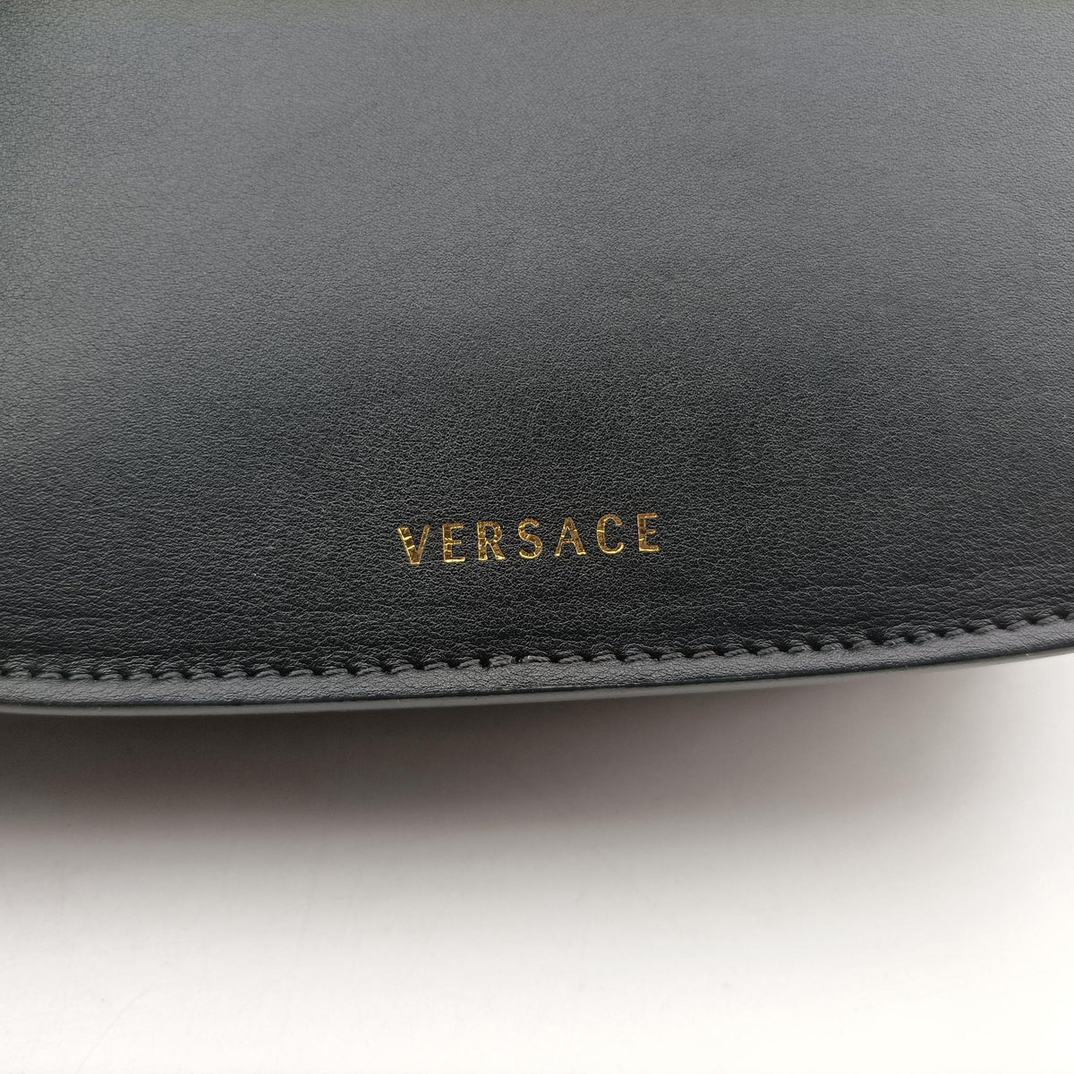 Secondhand VERSACE Virtus Black Leather  shoulderbag | stylenewstar