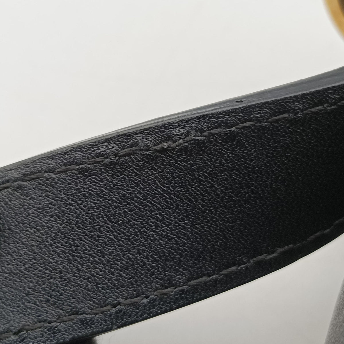 Secondhand VERSACE Virtus Black Leather  shoulderbag | stylenewstar