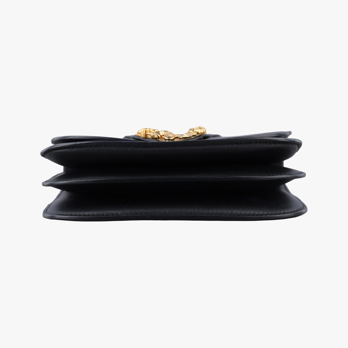 Secondhand VERSACE Virtus Black Leather  shoulderbag | stylenewstar