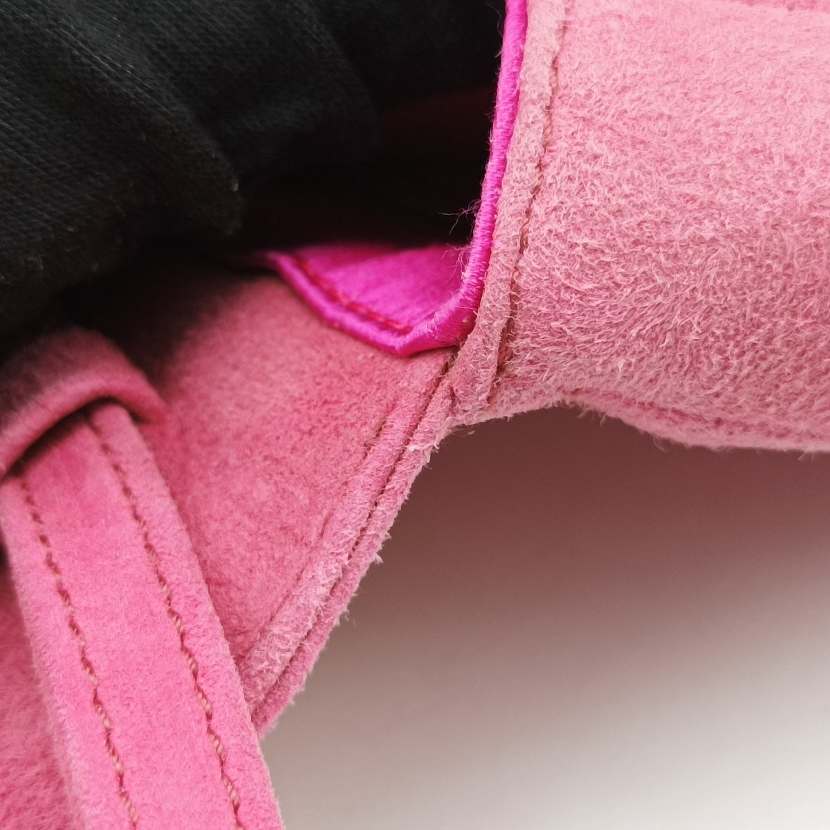 Pre-owned Christian Dior Double Saddle Pink Suede x Stingray  shoulderbag | stylenewstar