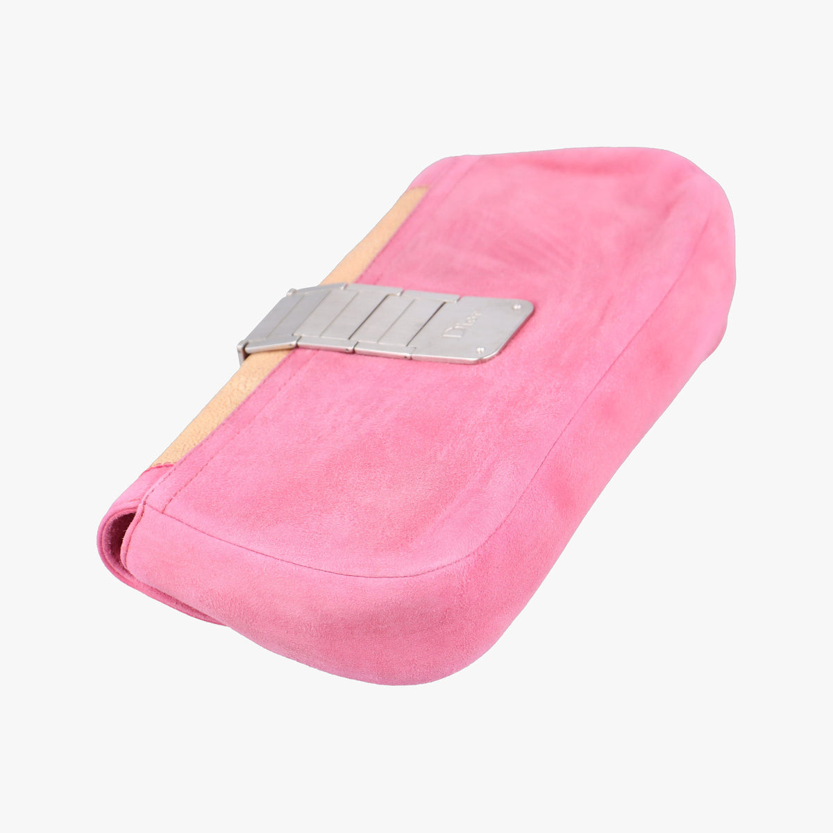 Pre-owned Christian Dior Double Saddle Pink Suede x Stingray  shoulderbag | stylenewstar