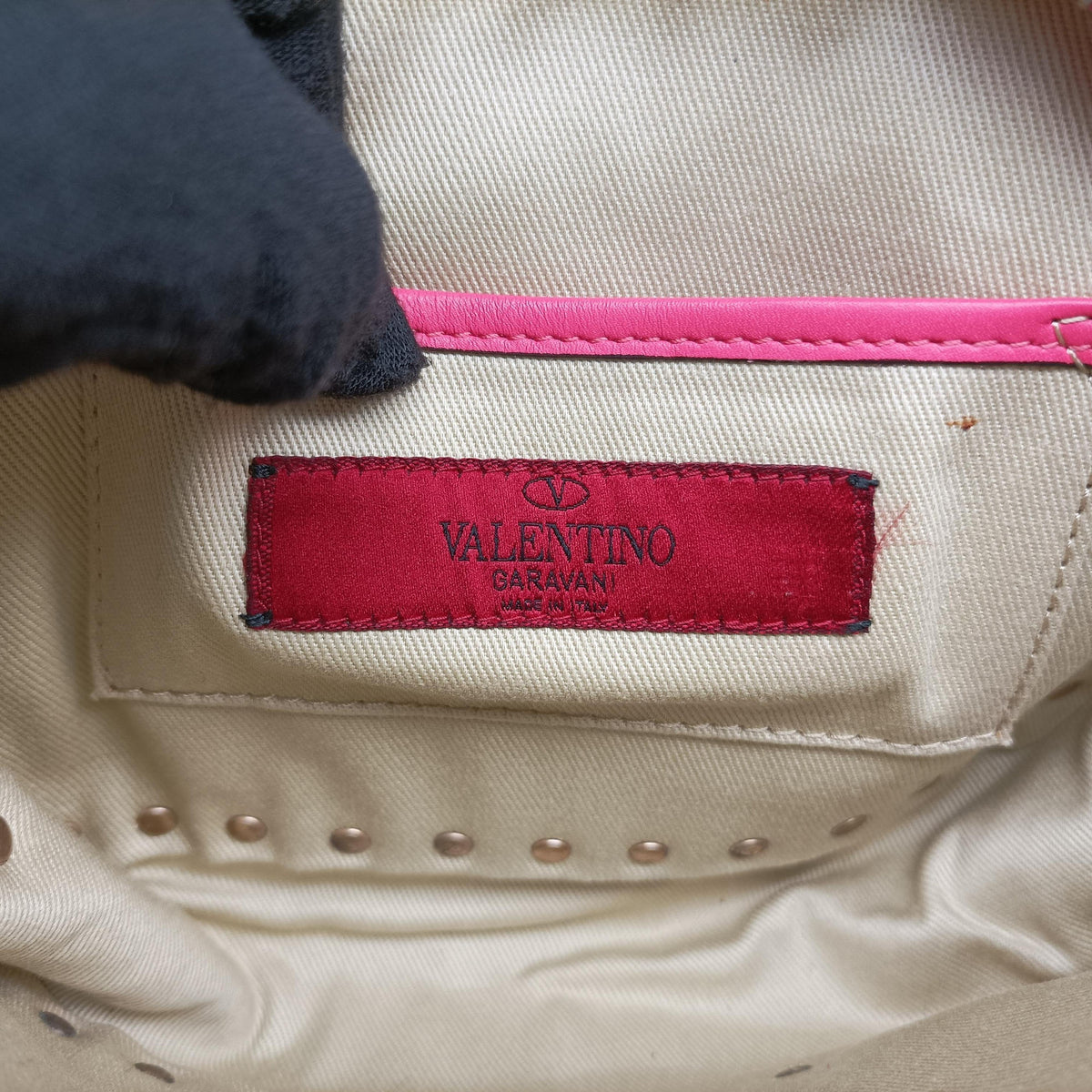 Secondhand Valentino Rockstud Rose Leather  shoulderbag | stylenewstar