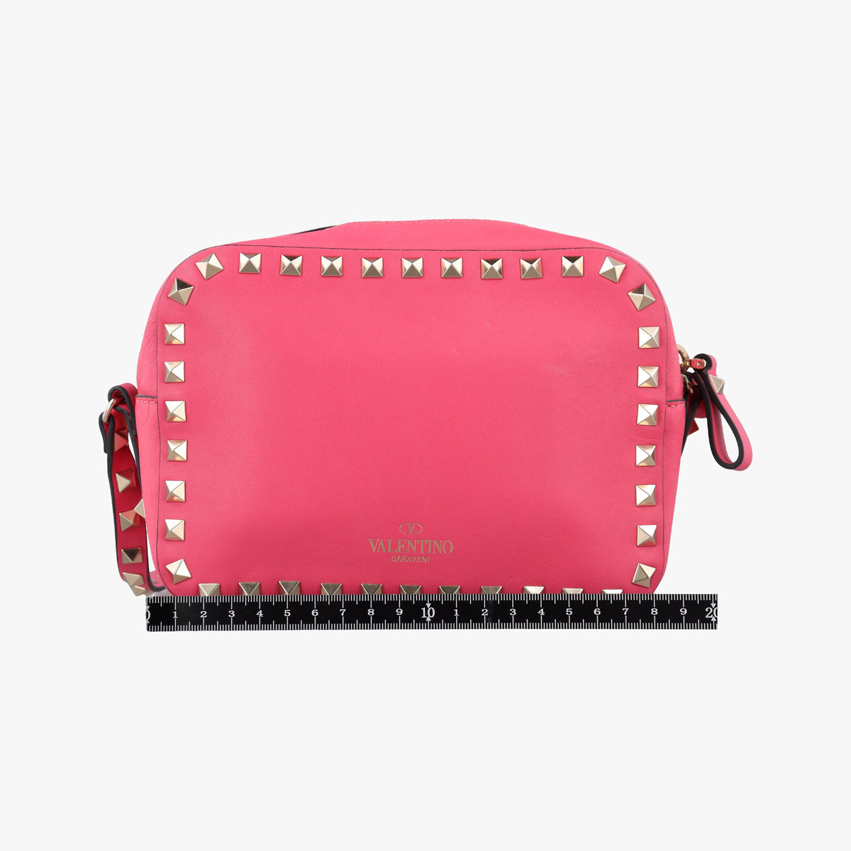 Pre-owned Valentino Rockstud Rose Leather  shoulderbag | stylenewstar