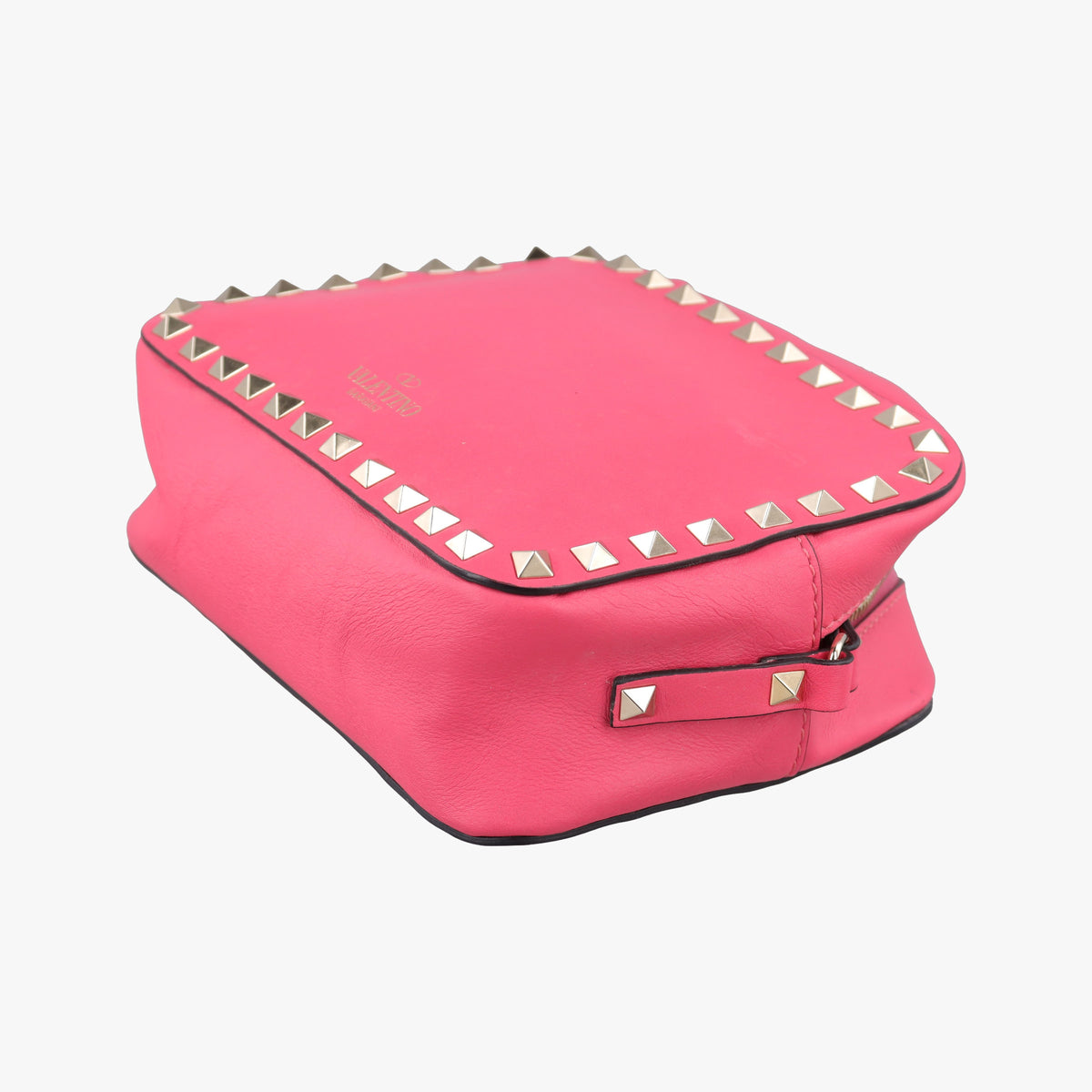 Pre-owned Valentino Rockstud Rose Leather  shoulderbag | stylenewstar