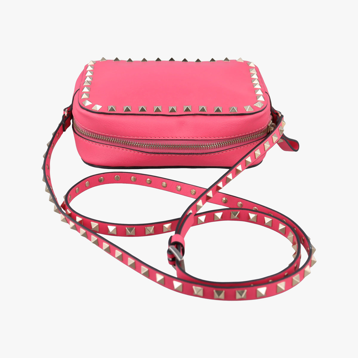 Secondhand Valentino Rockstud Rose Leather  shoulderbag | stylenewstar
