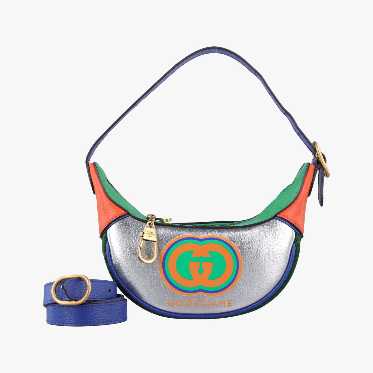 Pre-owned Gucci Good Game Mini Silver×Multicolour Leather 720530 shoulderbag | stylenewstar