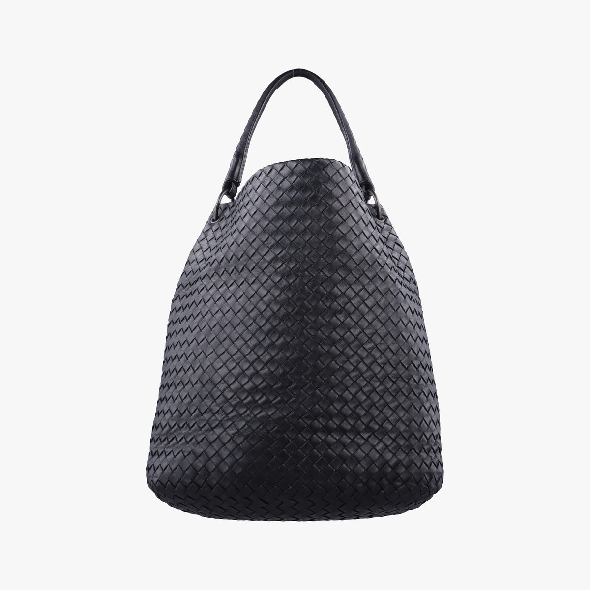 Vintage Bottega Veneta Intrecciato Black lambskin  handbag | stylenewstar