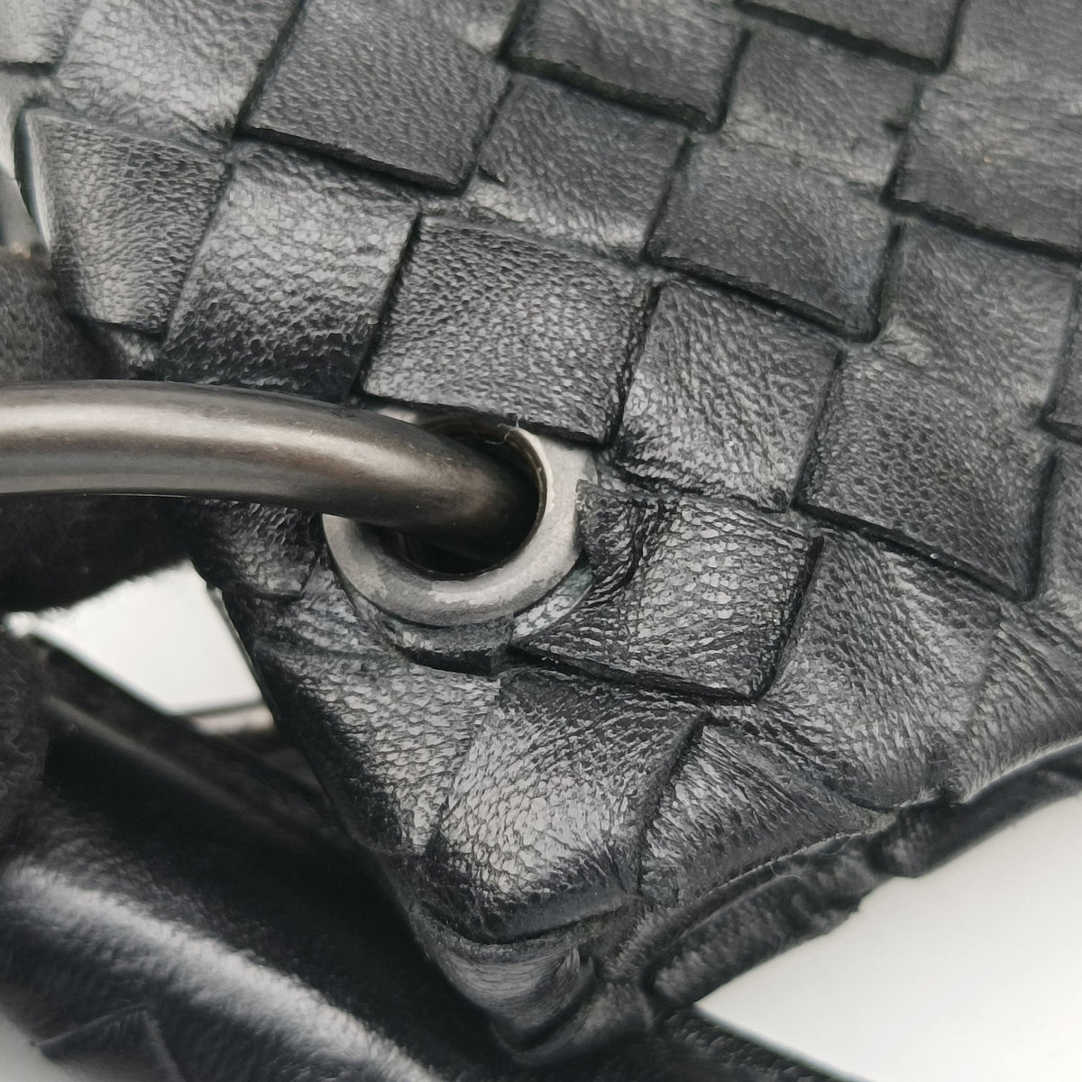 Vintage Bottega Veneta Intrecciato Black lambskin  handbag | stylenewstar
