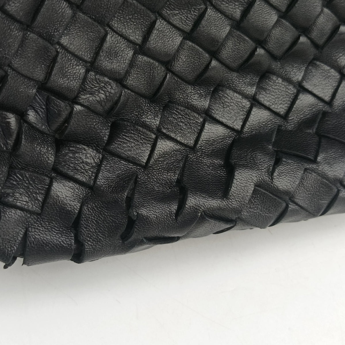 Vintage Bottega Veneta Intrecciato Black lambskin  handbag | stylenewstar