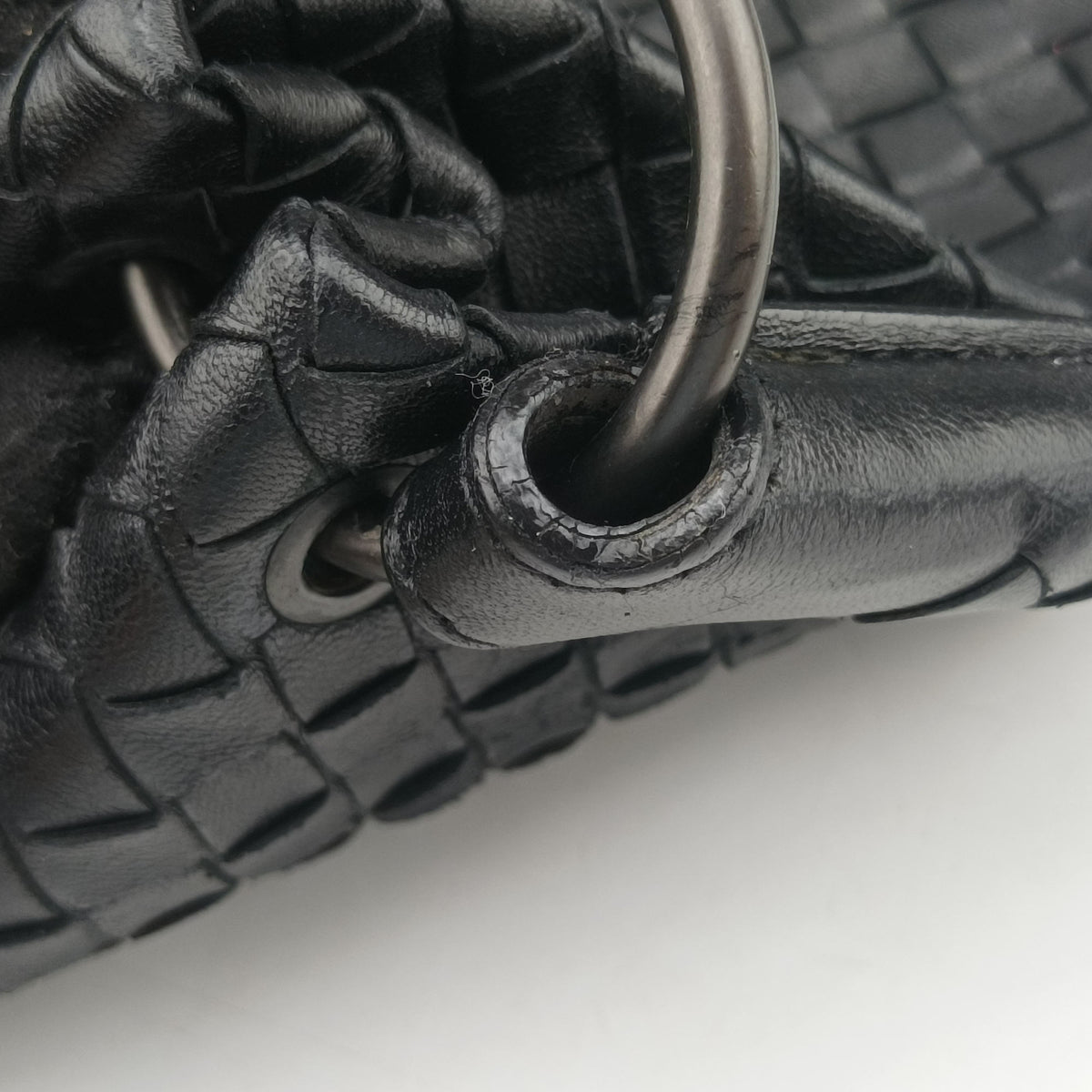 Vintage Bottega Veneta Intrecciato Black lambskin  handbag | stylenewstar