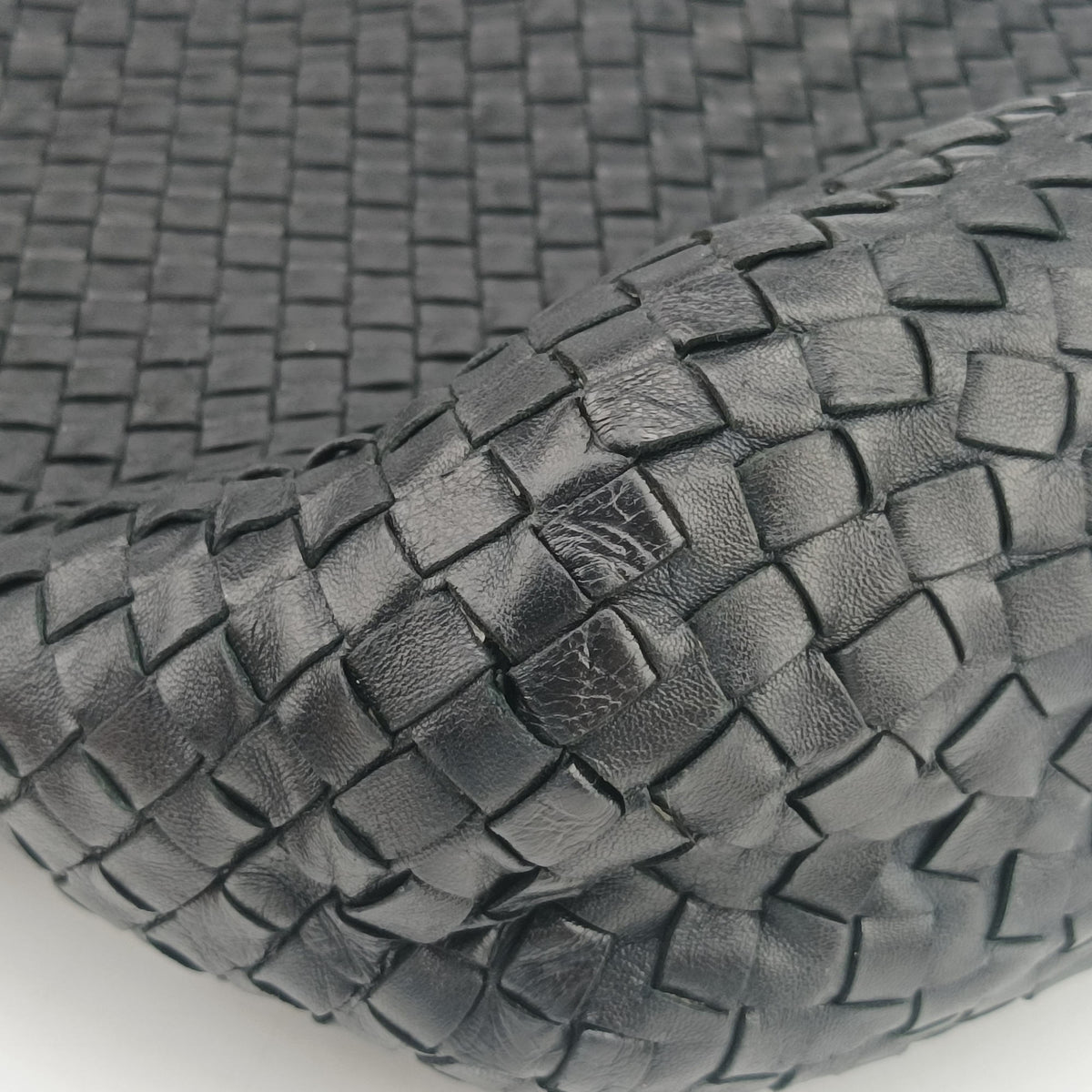 Vintage Bottega Veneta Intrecciato Black lambskin  handbag | stylenewstar