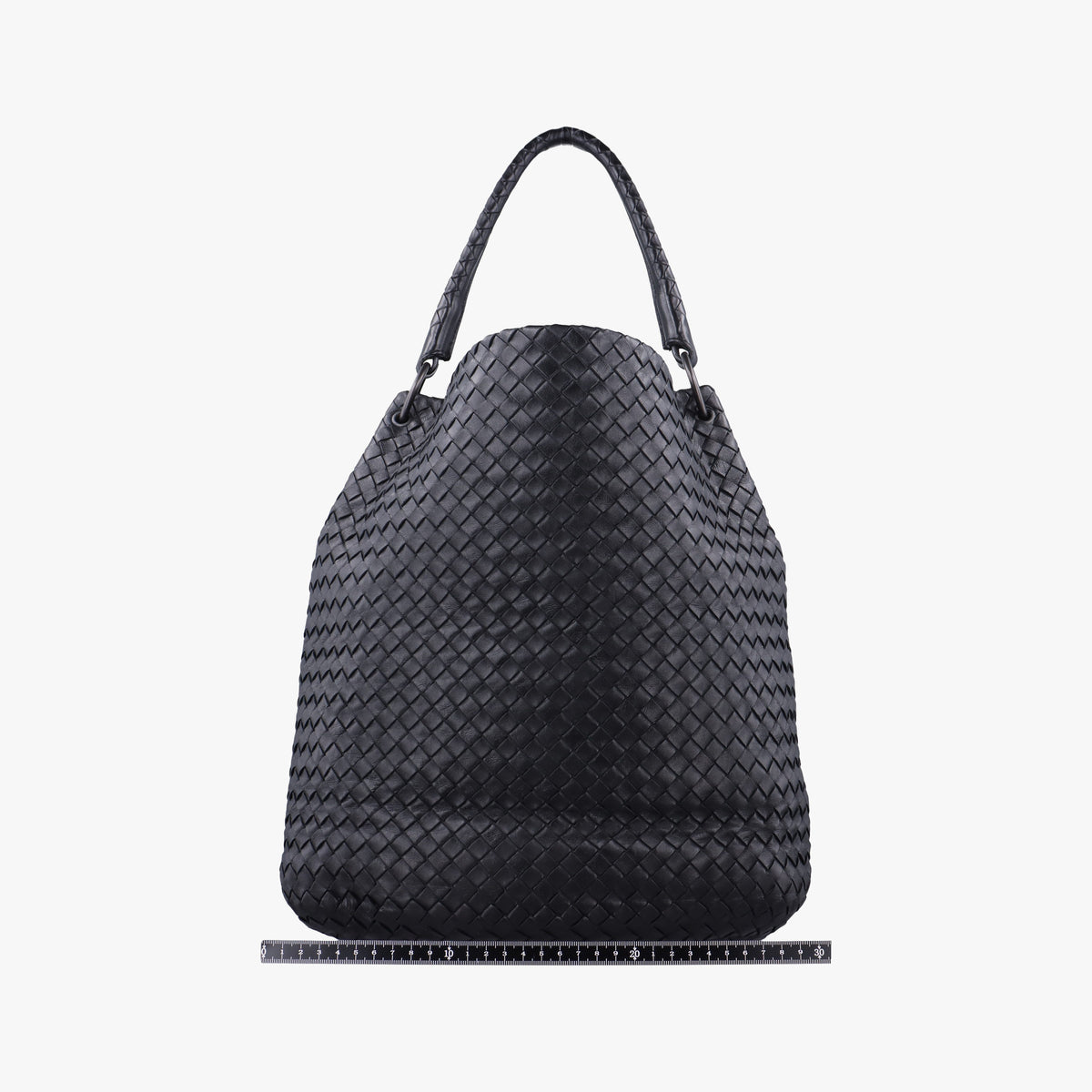 Pre-owned Bottega Veneta Intrecciato Black lambskin  handbag | stylenewstar