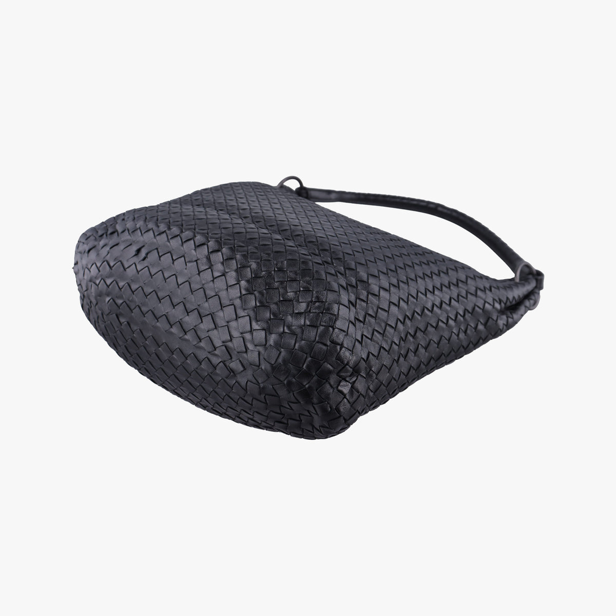 Vintage Bottega Veneta Intrecciato Black lambskin  handbag | stylenewstar