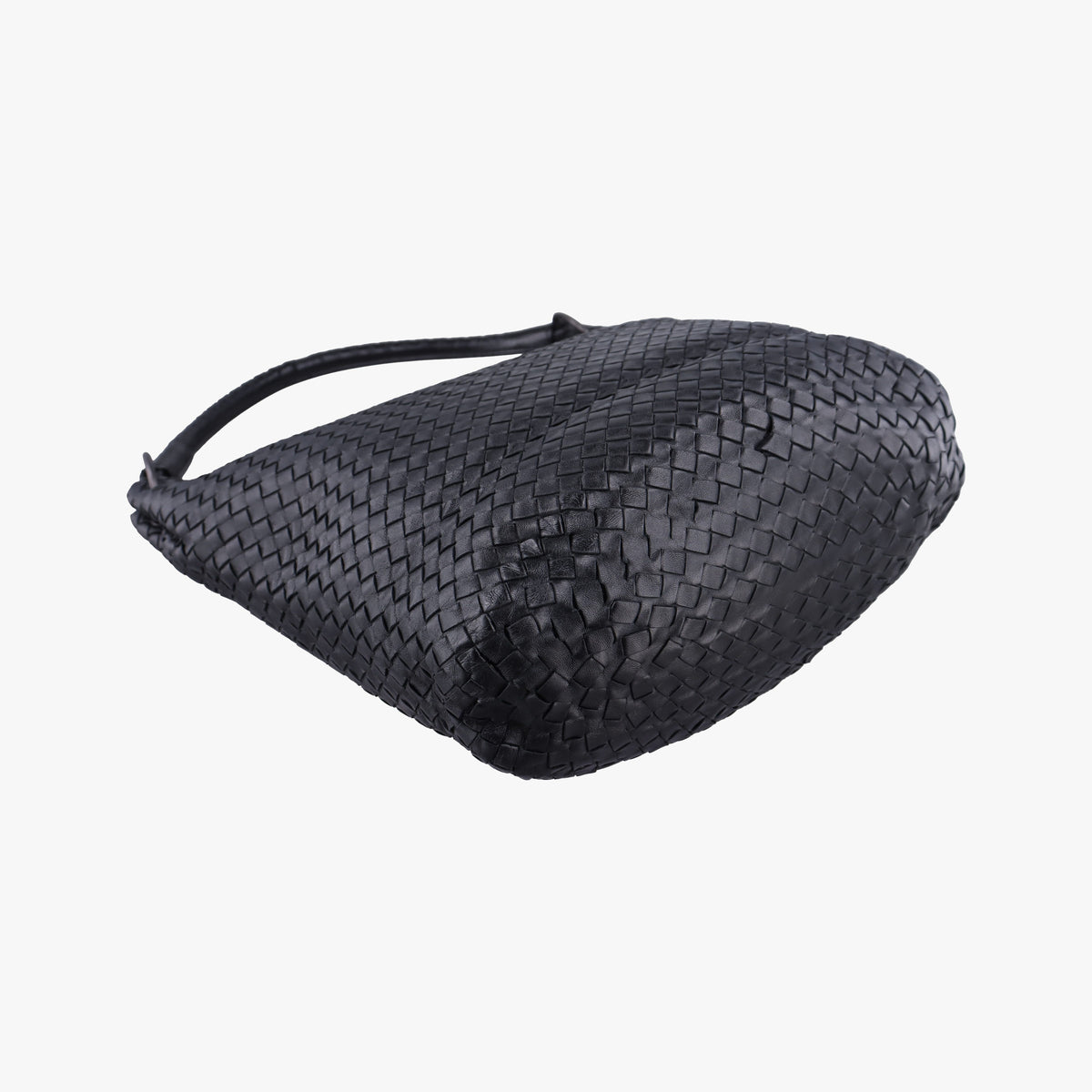 Vintage Bottega Veneta Intrecciato Black lambskin  handbag | stylenewstar