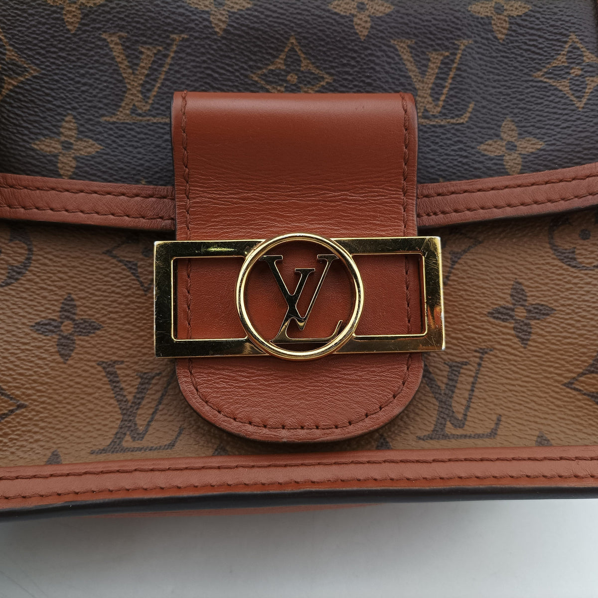 Vintage Louis Vuitton DAUPHINE MINI brown Monogram Reverse M45959 shoulderbag | stylenewstar
