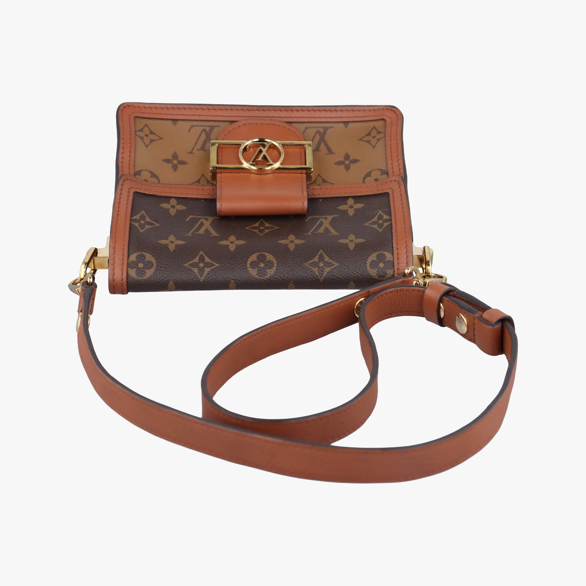 Vintage Louis Vuitton DAUPHINE MINI brown Monogram Reverse M45959 shoulderbag | stylenewstar