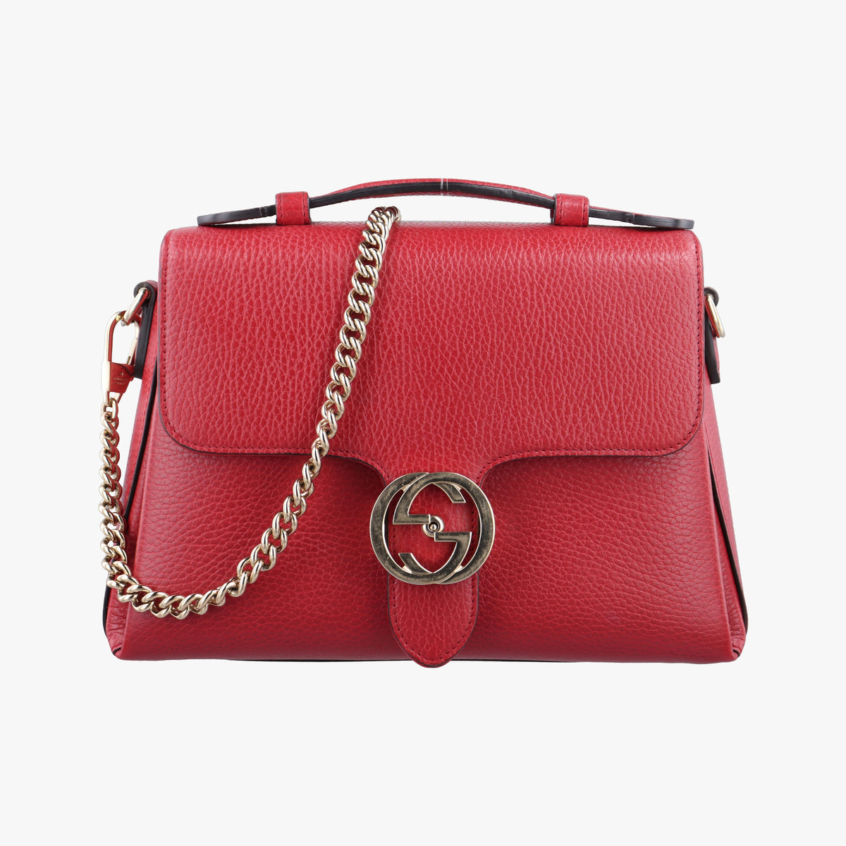 Secondhand Gucci Interlocking G Red Leather 510302 shoulderbag | stylenewstar