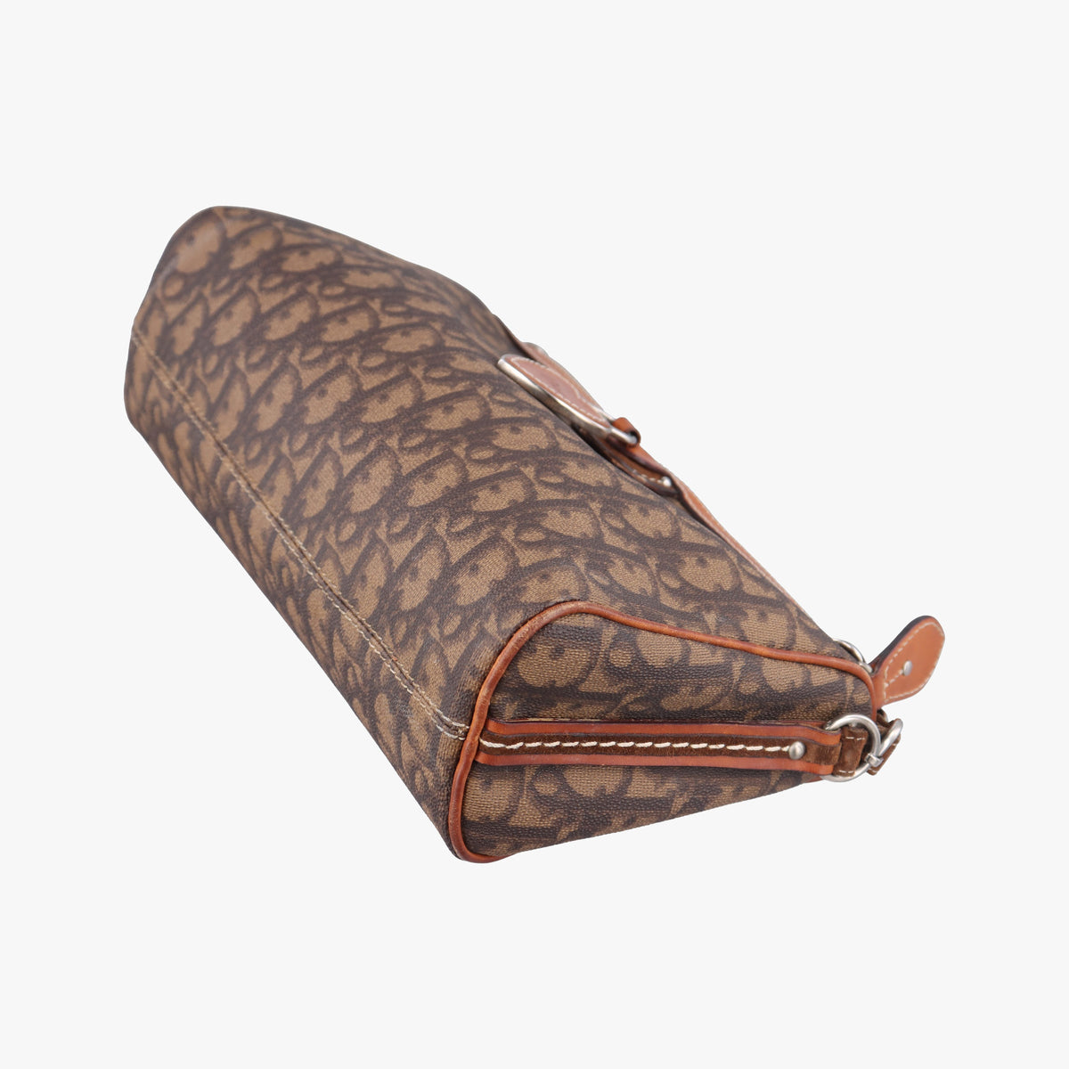 Pre-owned Christian Dior Trotter Romantic Brown PVC coated canvas×Leather  shoulderbag | stylenewstar