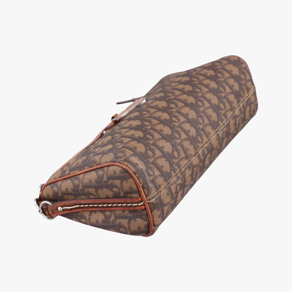 Pre-owned Christian Dior Trotter Romantic Brown PVC coated canvas×Leather  shoulderbag | stylenewstar