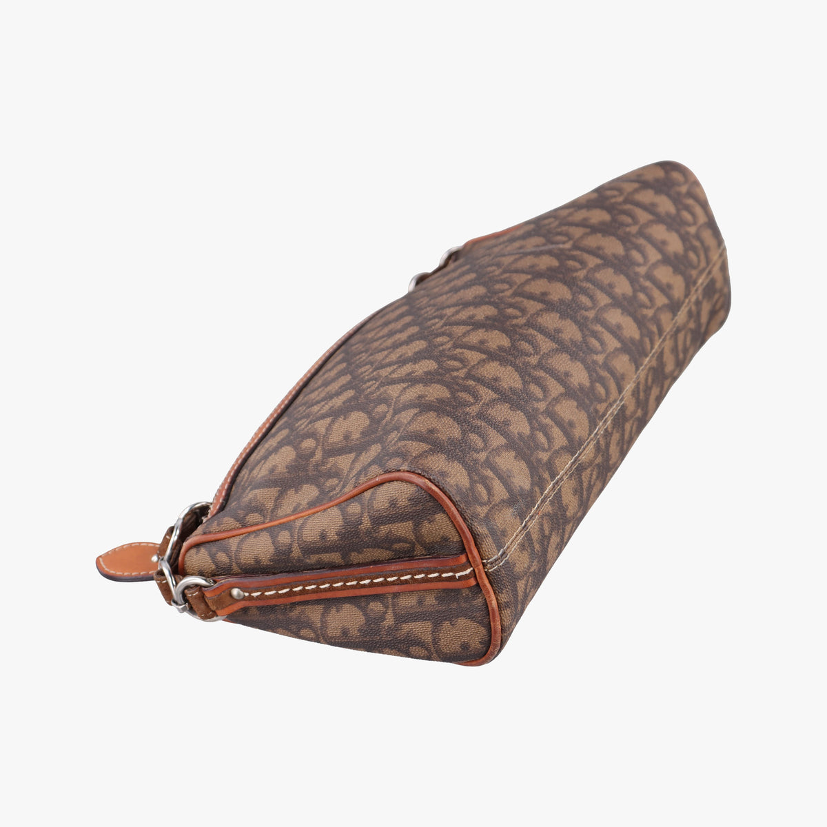 Pre-owned Christian Dior Trotter Romantic Brown PVC coated canvas×Leather  shoulderbag | stylenewstar
