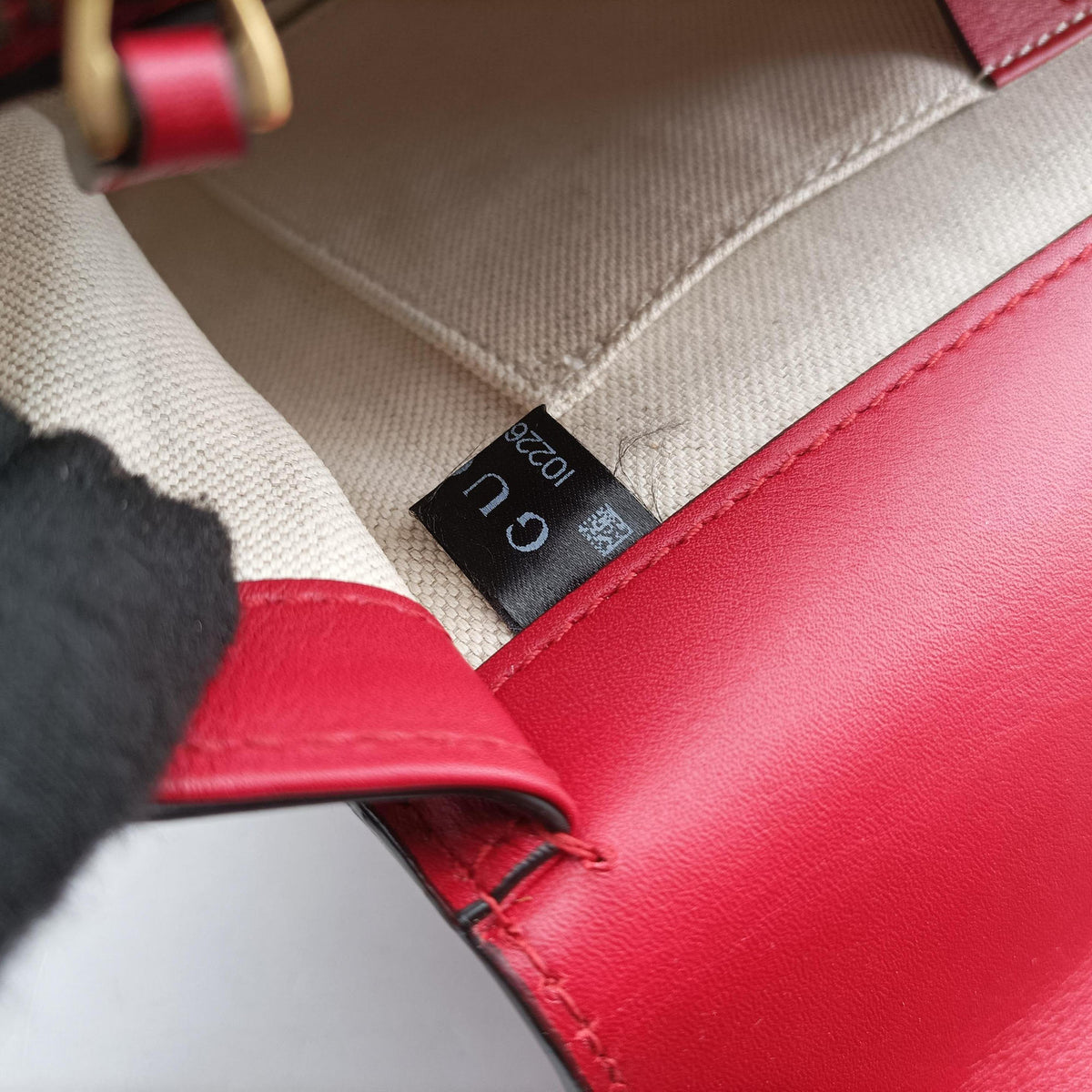 Pre-owned Gucci Dionysus bamboo ivory×Navy×Red Leather 448075 shoulderbag | stylenewstar