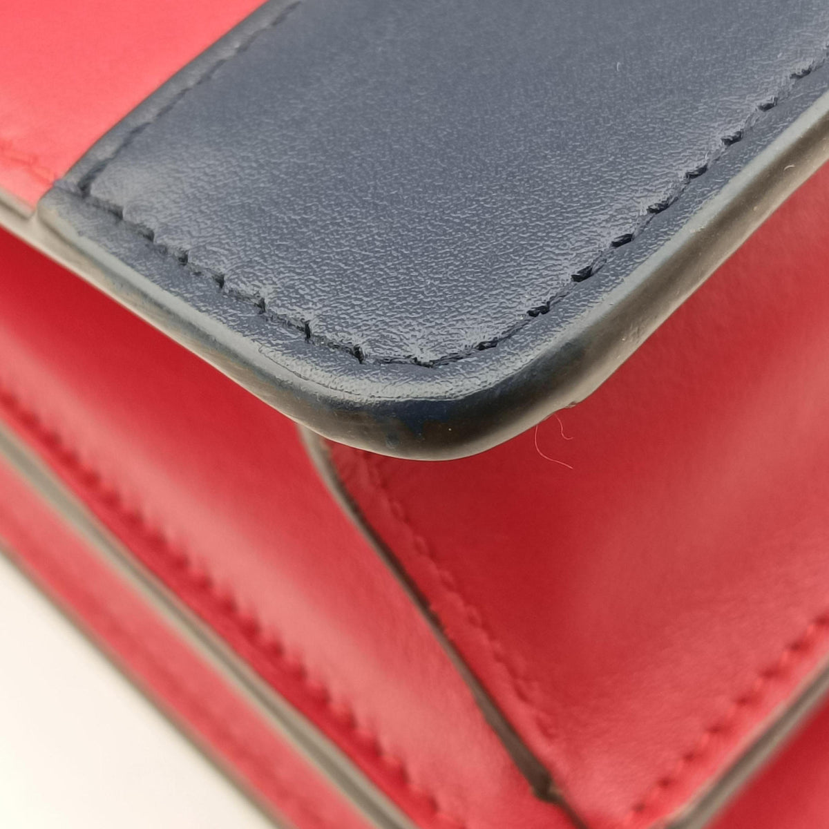 Pre-owned Gucci Dionysus bamboo ivory×Navy×Red Leather 448075 shoulderbag | stylenewstar