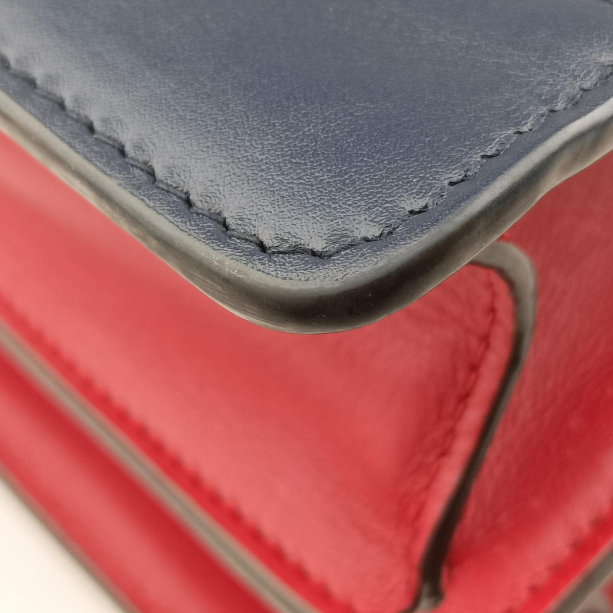 Pre-owned Gucci Dionysus bamboo ivory×Navy×Red Leather 448075 shoulderbag | stylenewstar
