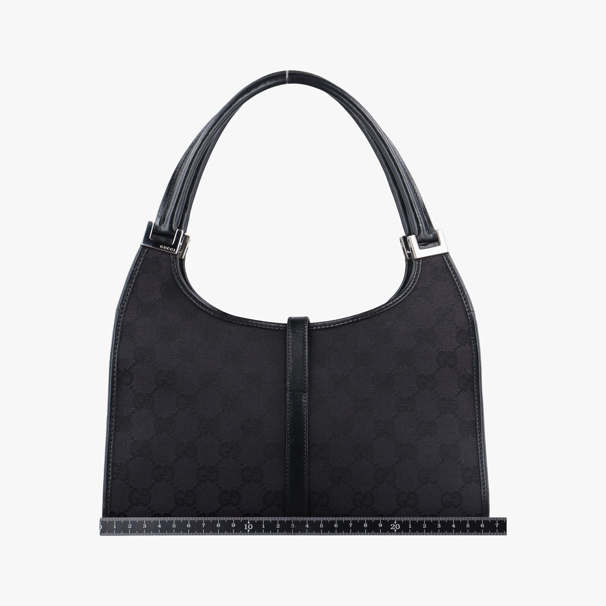 Pre-owned Gucci Jackie Black canvas 002.10 shoulderbag | stylenewstar