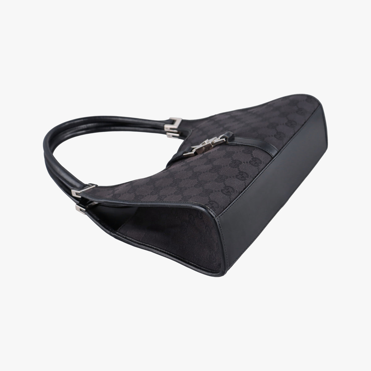 Pre-owned Gucci Jackie Black canvas 002.10 shoulderbag | stylenewstar